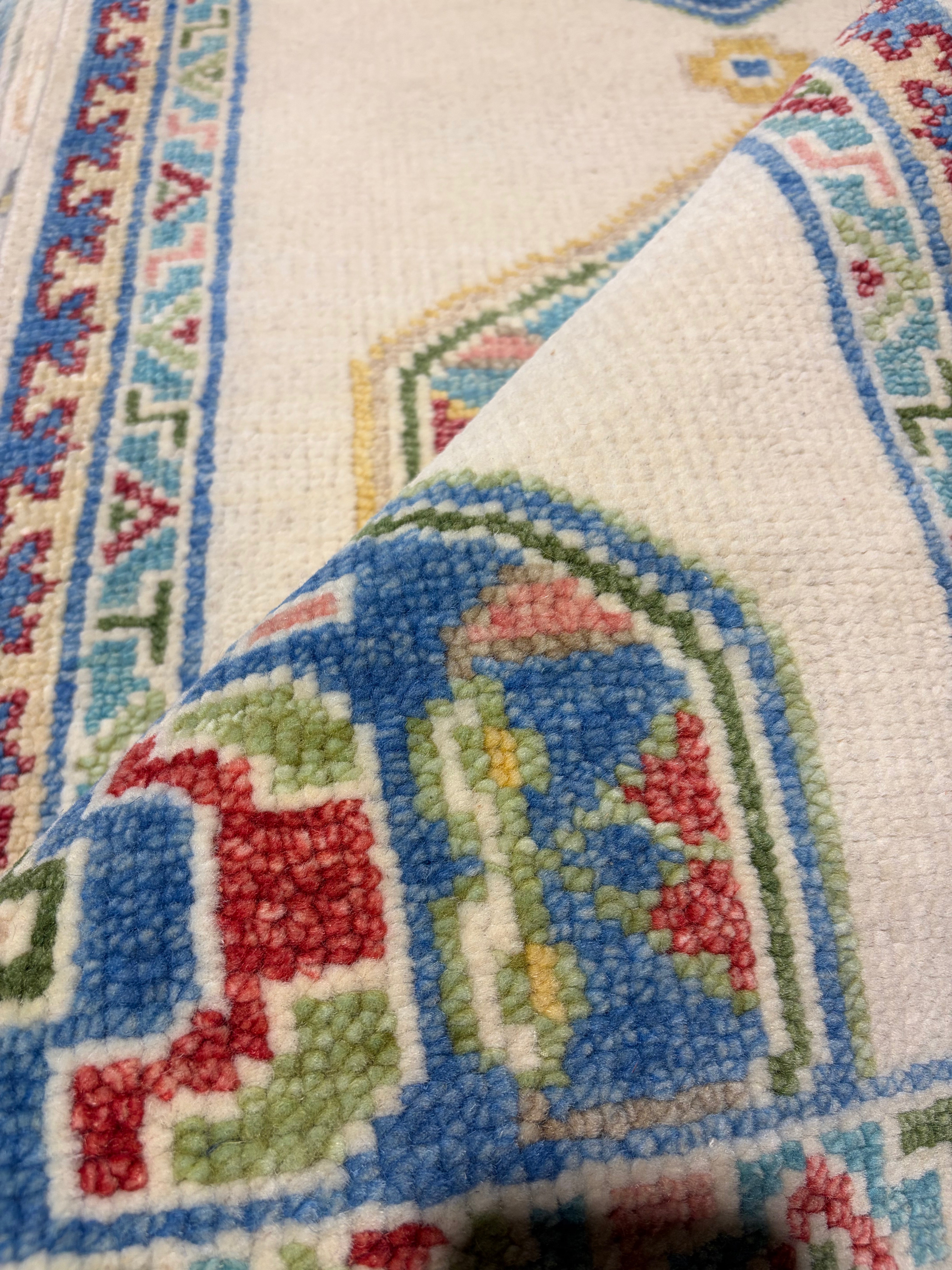 Katie McCray 2.9x18 Blue Hand-Knotted Oushak Runner