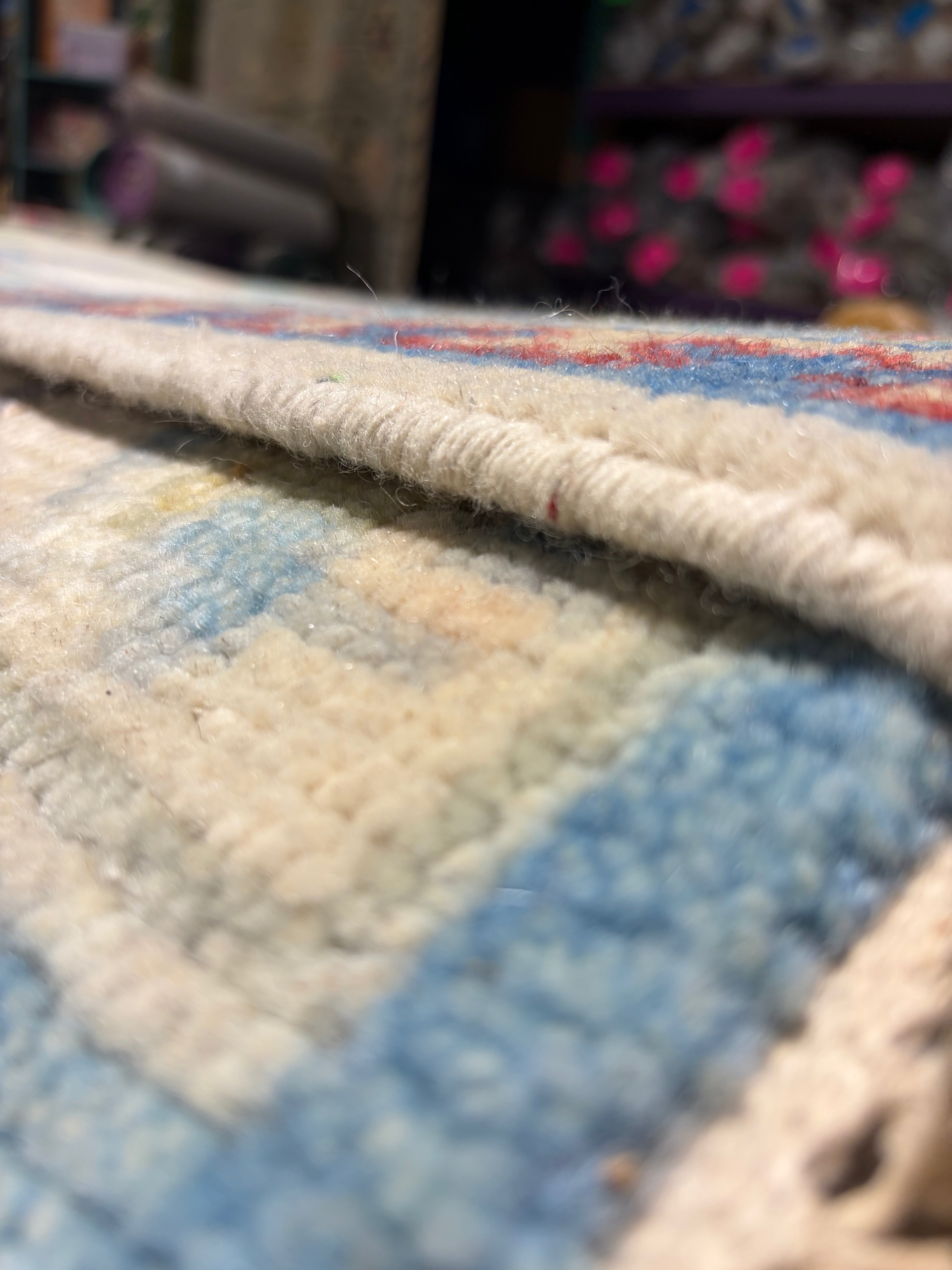 Katie McCray 2.9x18 Blue Hand-Knotted Oushak Runner