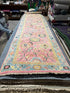 Astrid Weissman 2.6x11.9 Pink Hand-Knotted Oushak Runner