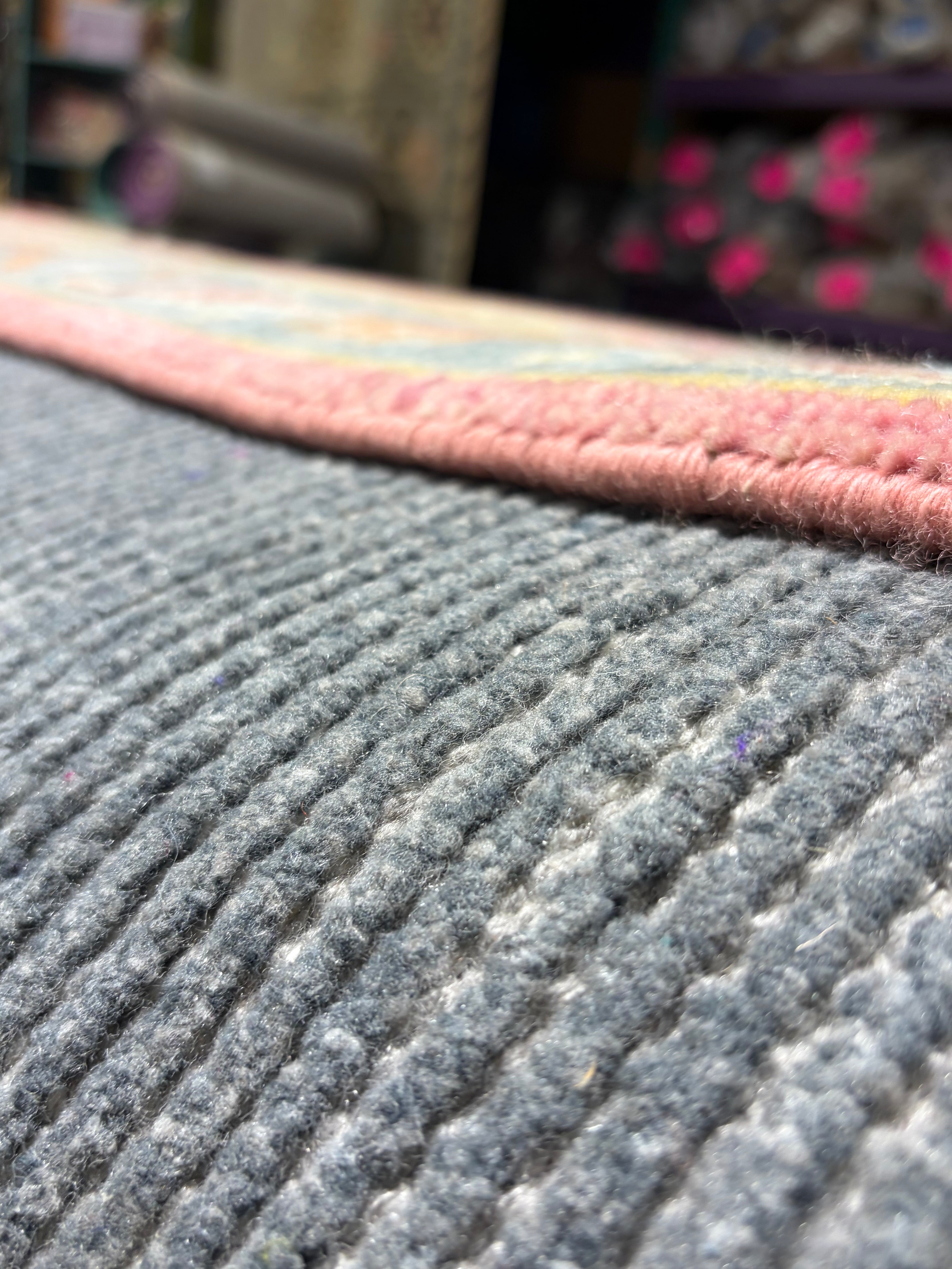 Astrid Weissman 2.6x11.9 Pink Hand-Knotted Oushak Runner
