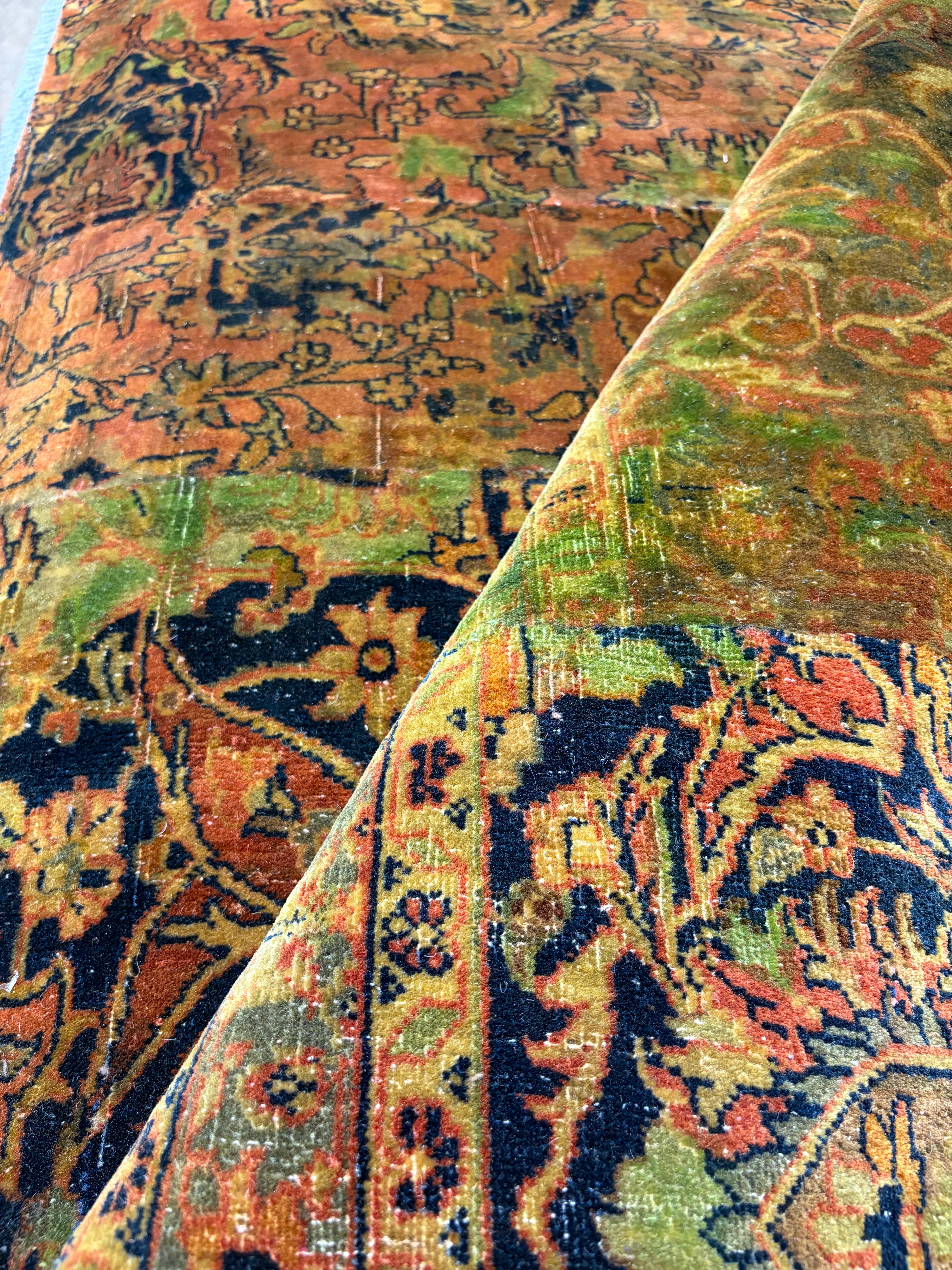 Justine Lupe 3x10.6 Rust Hand-Knotted Oushak Runner