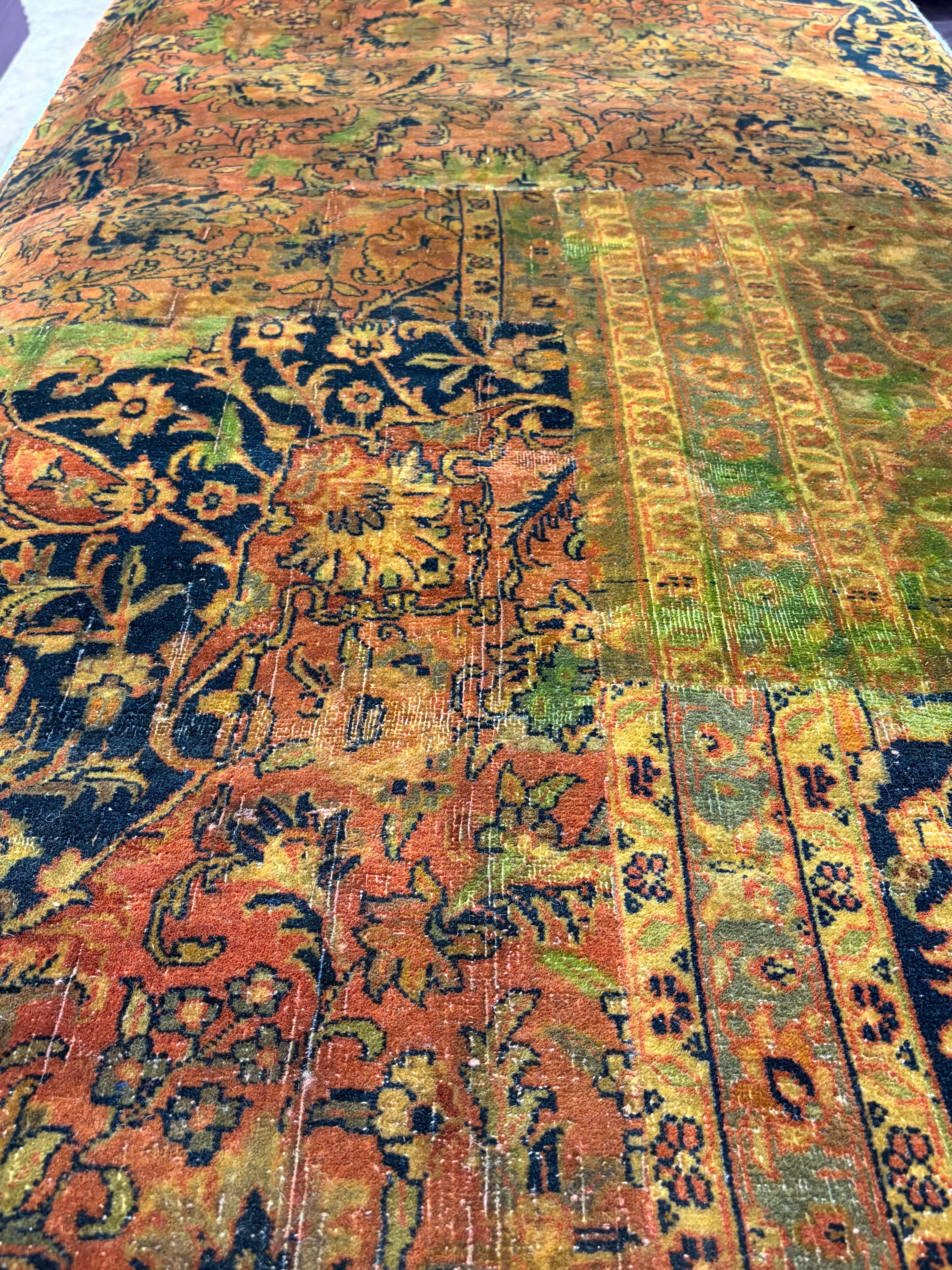 Justine Lupe 3x10.6 Rust Hand-Knotted Oushak Runner