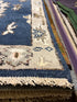 Emily Nelson 2.6x12.3 Blue Hand-Knotted Oushak Runner