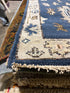 Emily Nelson 2.6x12.3 Blue Hand-Knotted Oushak Runner