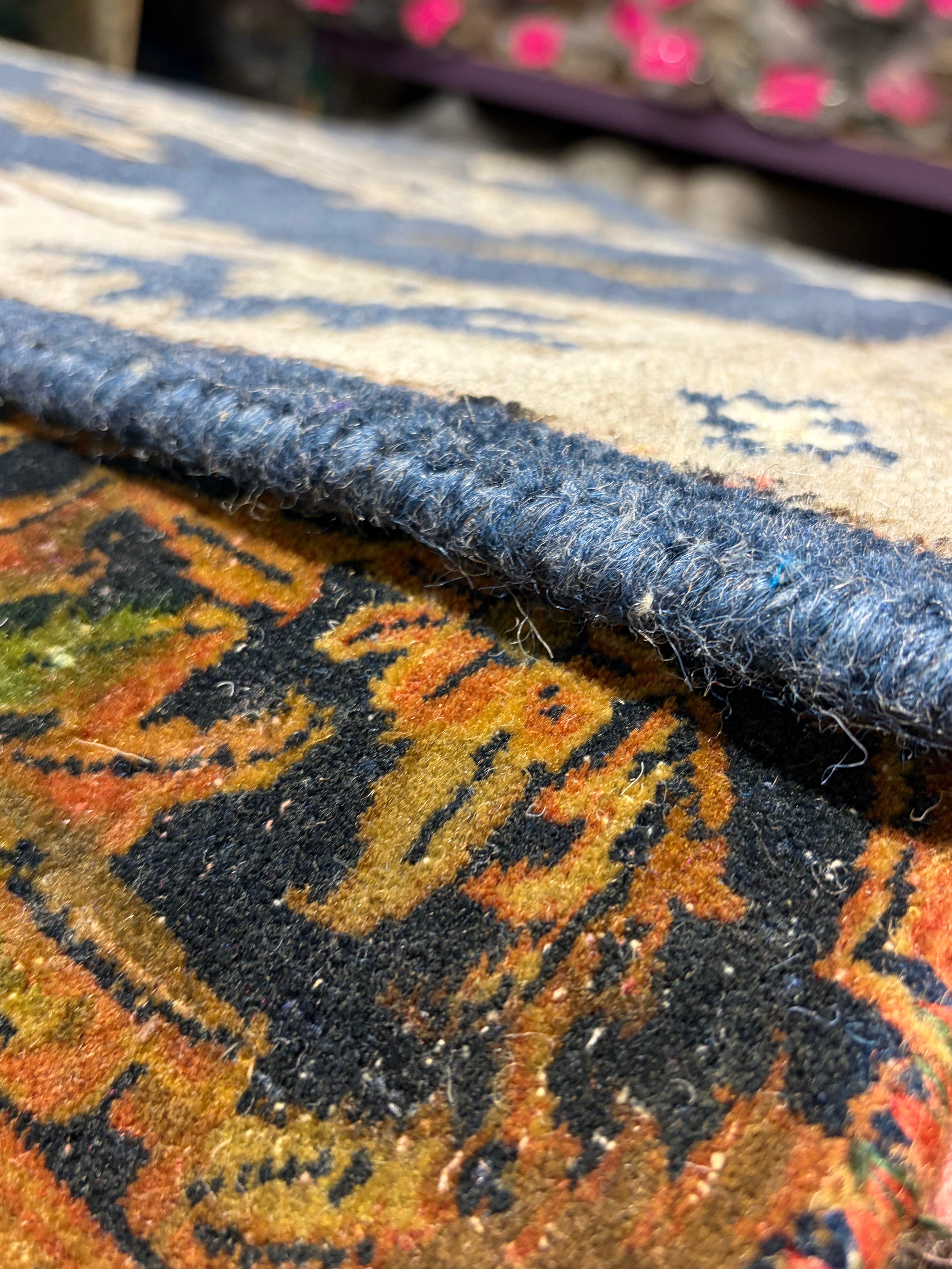 Emily Nelson 2.6x12.3 Blue Hand-Knotted Oushak Runner