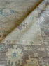 Clare Perkins 8.2x10.2 Blue and Lavender Whitewashed Afghani Oushak