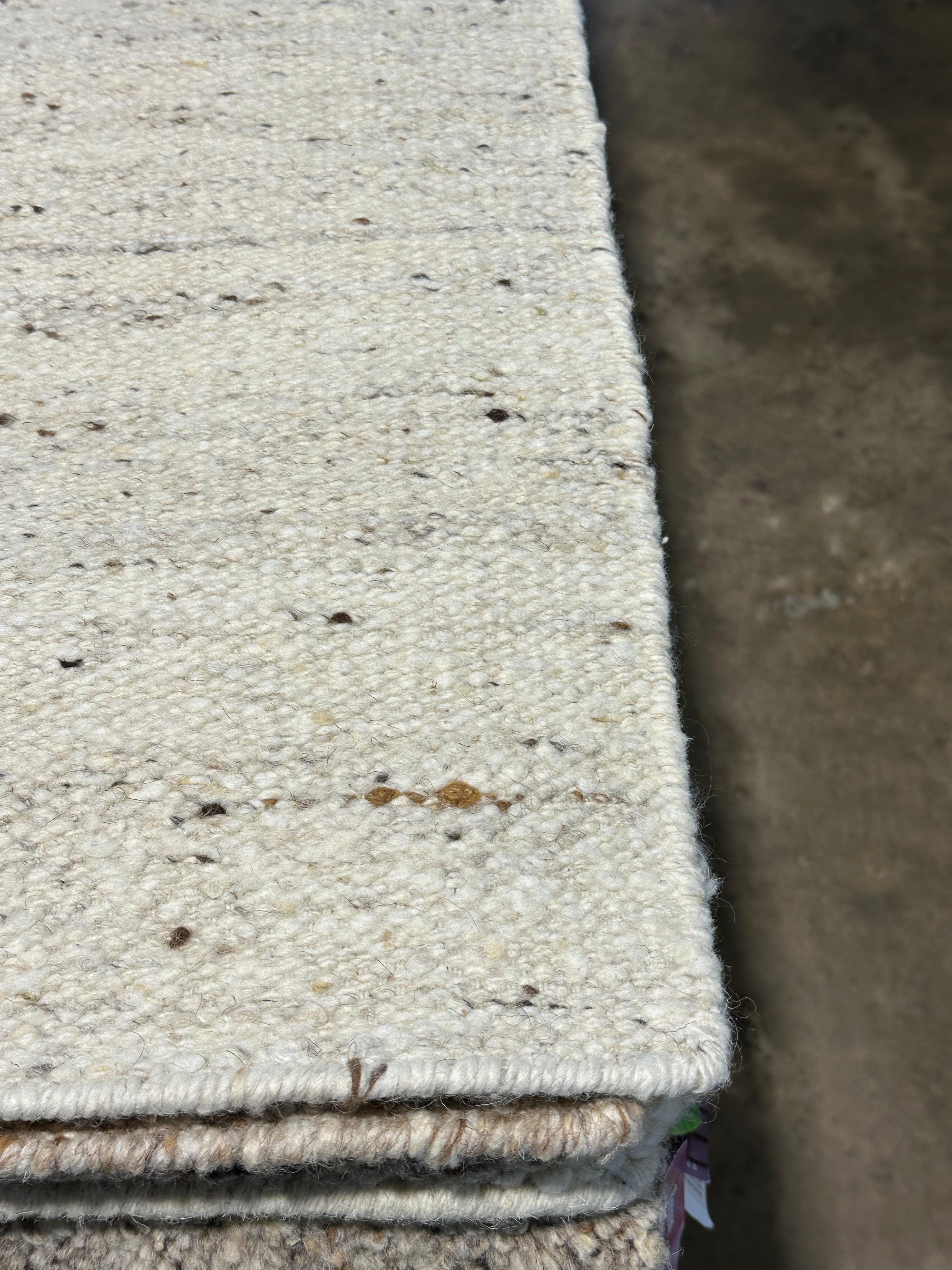 Ethan Lewis Grey Handwoven Modern Durrie Rug (Multiple Sizes)