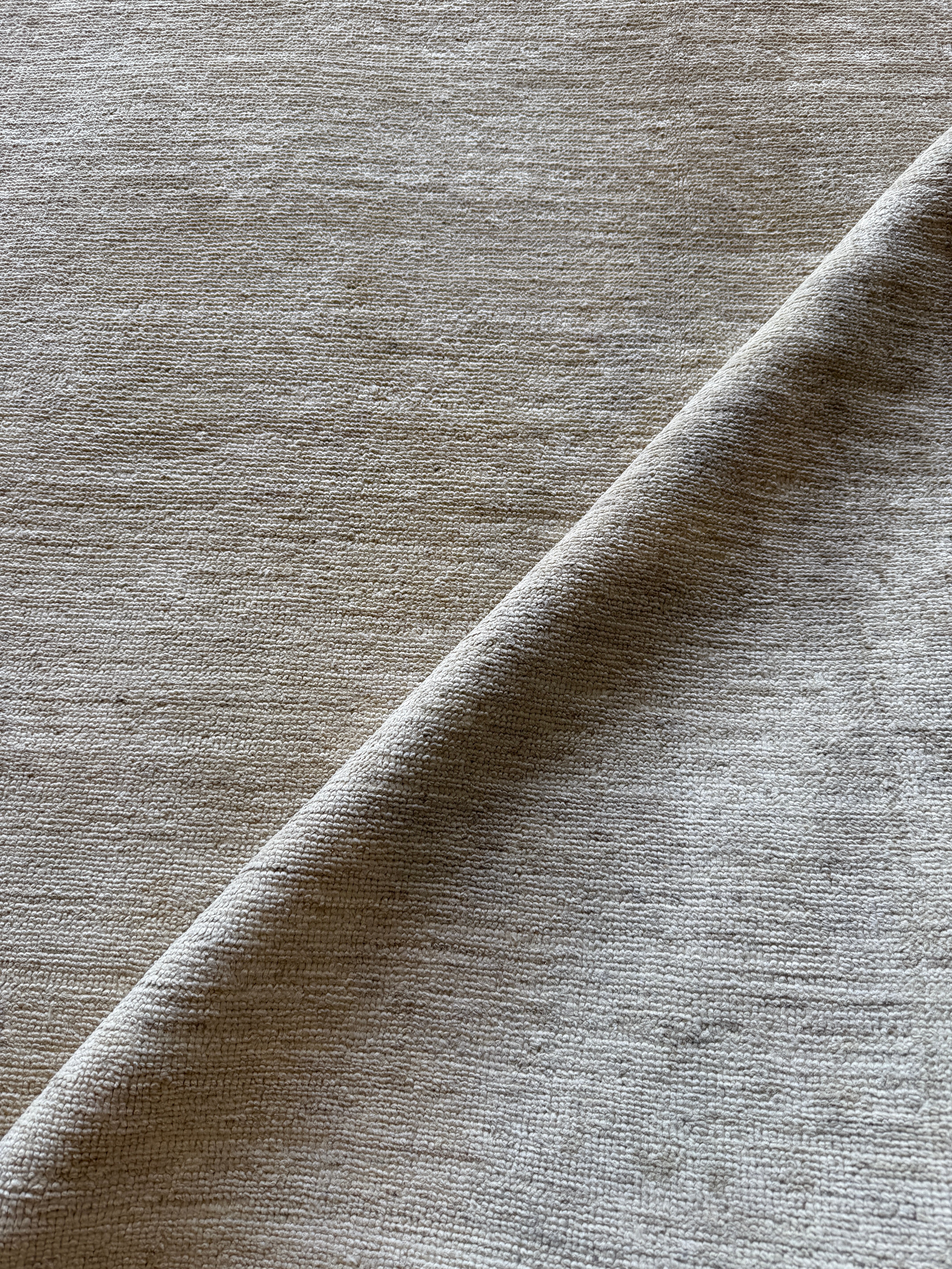 Loreen Horvath 8x9.6 Ivory Hand-Knotted Humna Rug