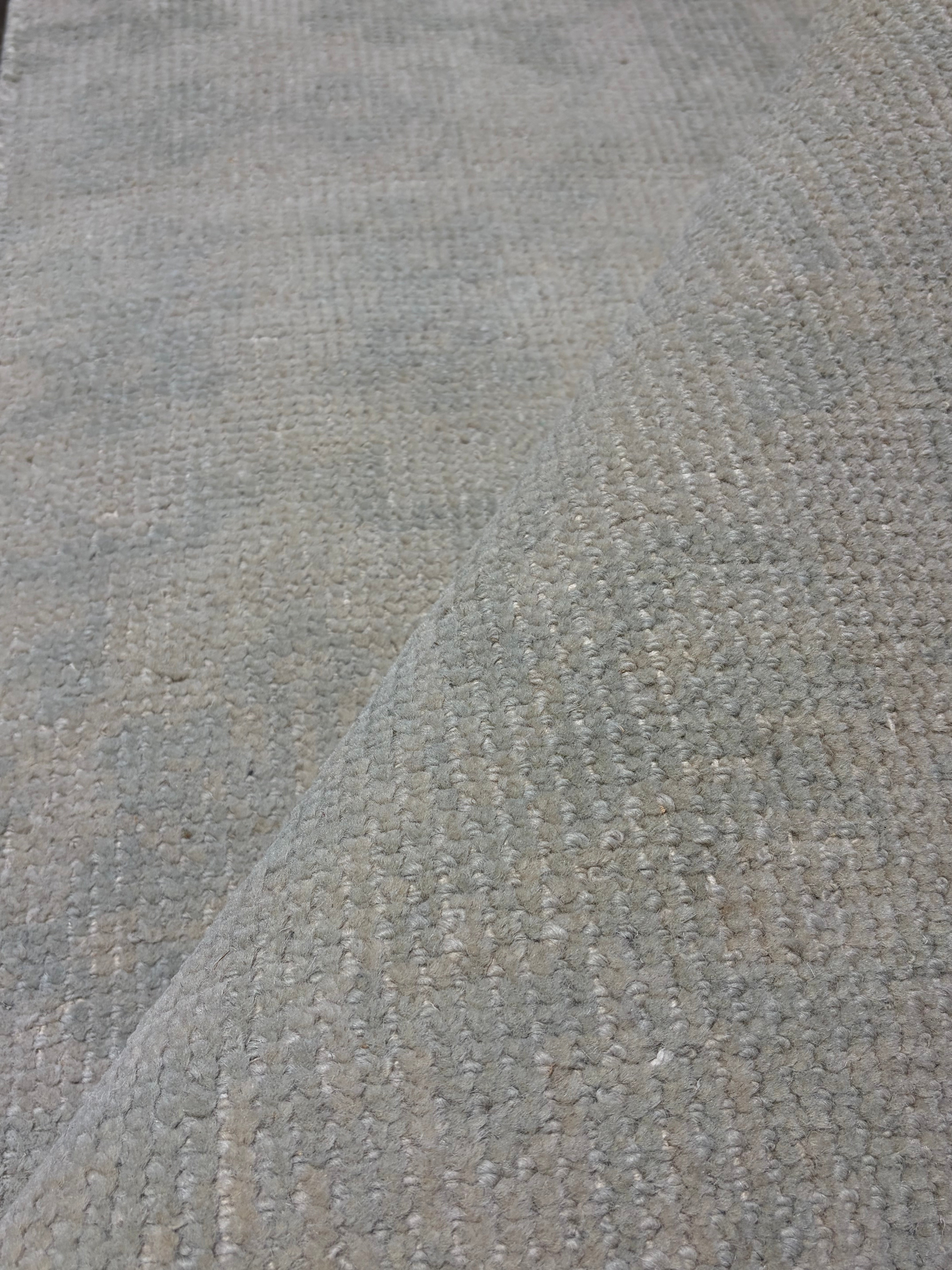Barbara Loop Grey Hand-Knotted Oushak Runner - Multiple Sizes