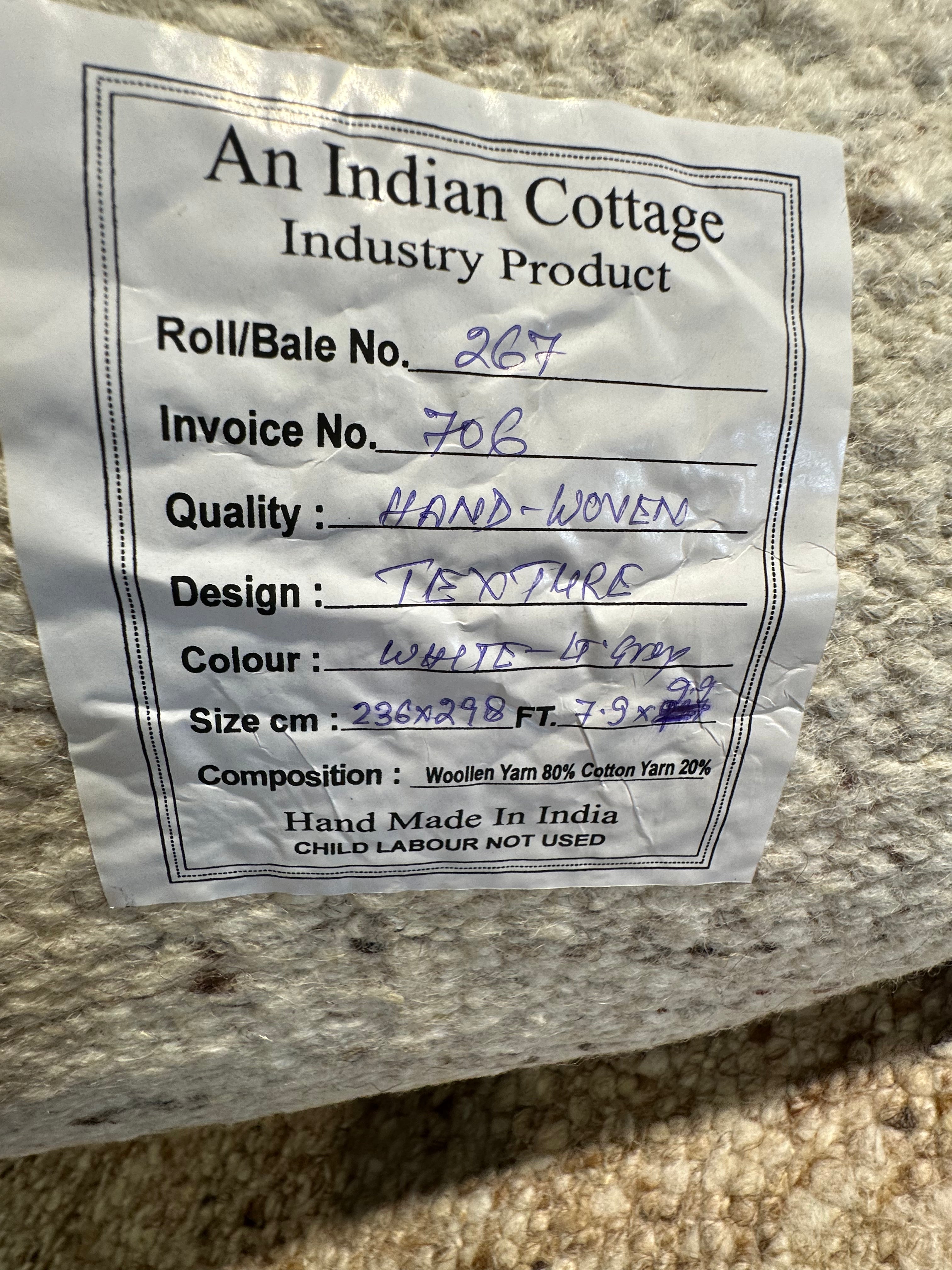 Ethan Lewis Grey Handwoven Modern Durrie Rug (Multiple Sizes)