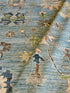 Jan Da Souza 8.1x9.8 Blue Whitewashed Afghani Oushak