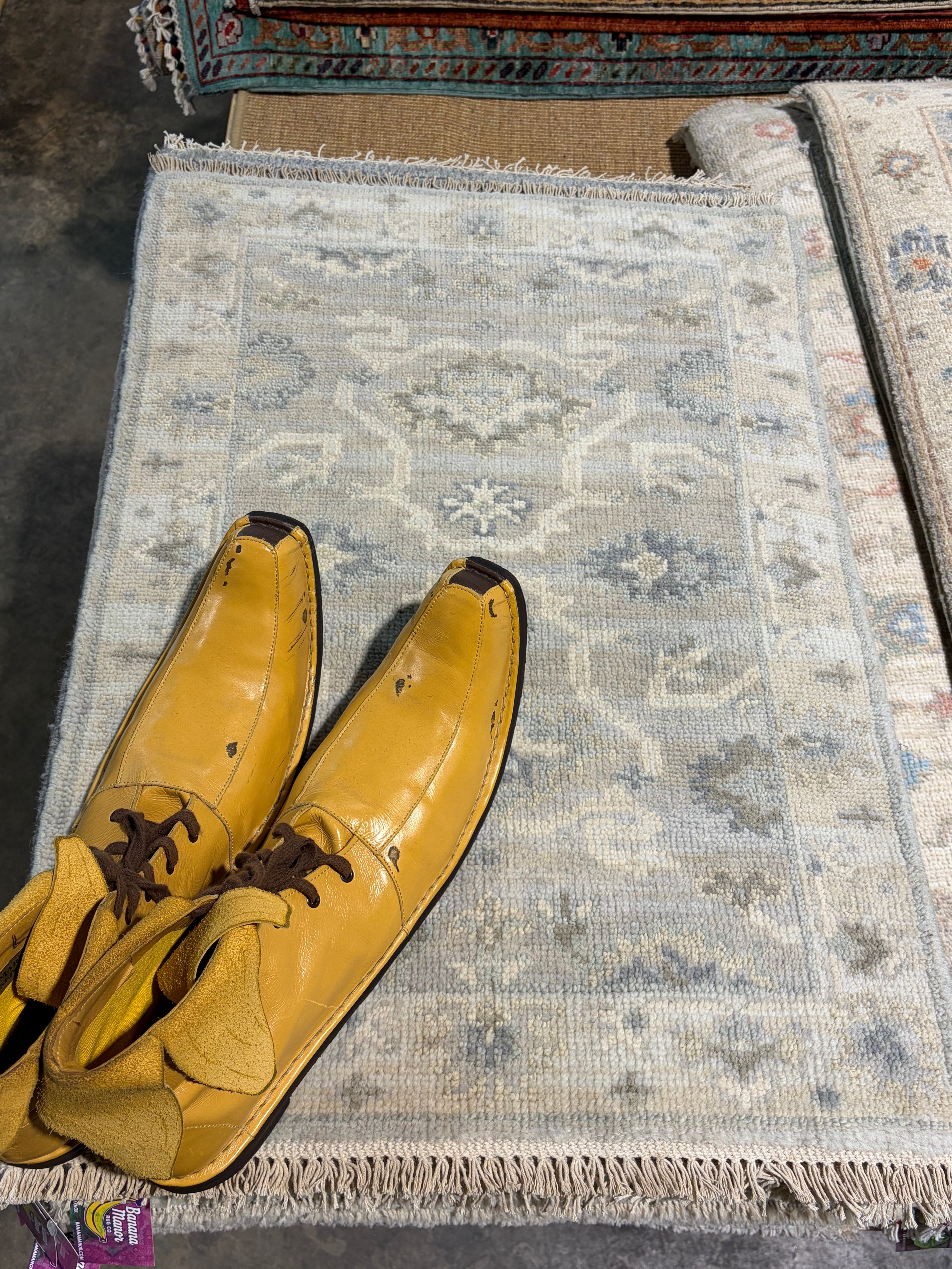 Sanya Will 2x3 Hand-Knotted Oushak Rug