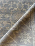 Carrie Barron  7.9x9.9 Silver and Grey Hand-Knotted Oushak Rug