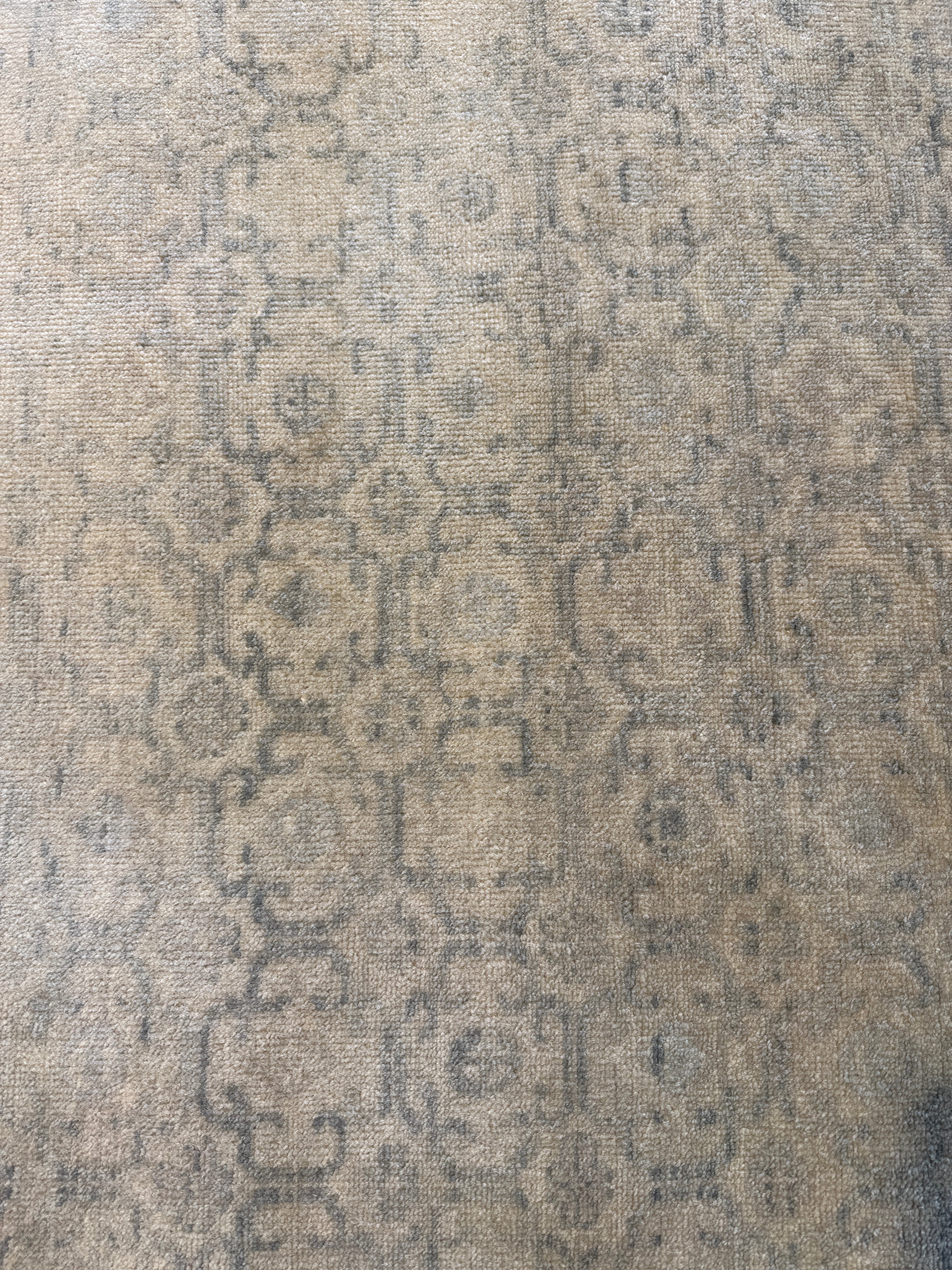 Ramona Kim 10x14 Cream Hand-Knotted Oushak