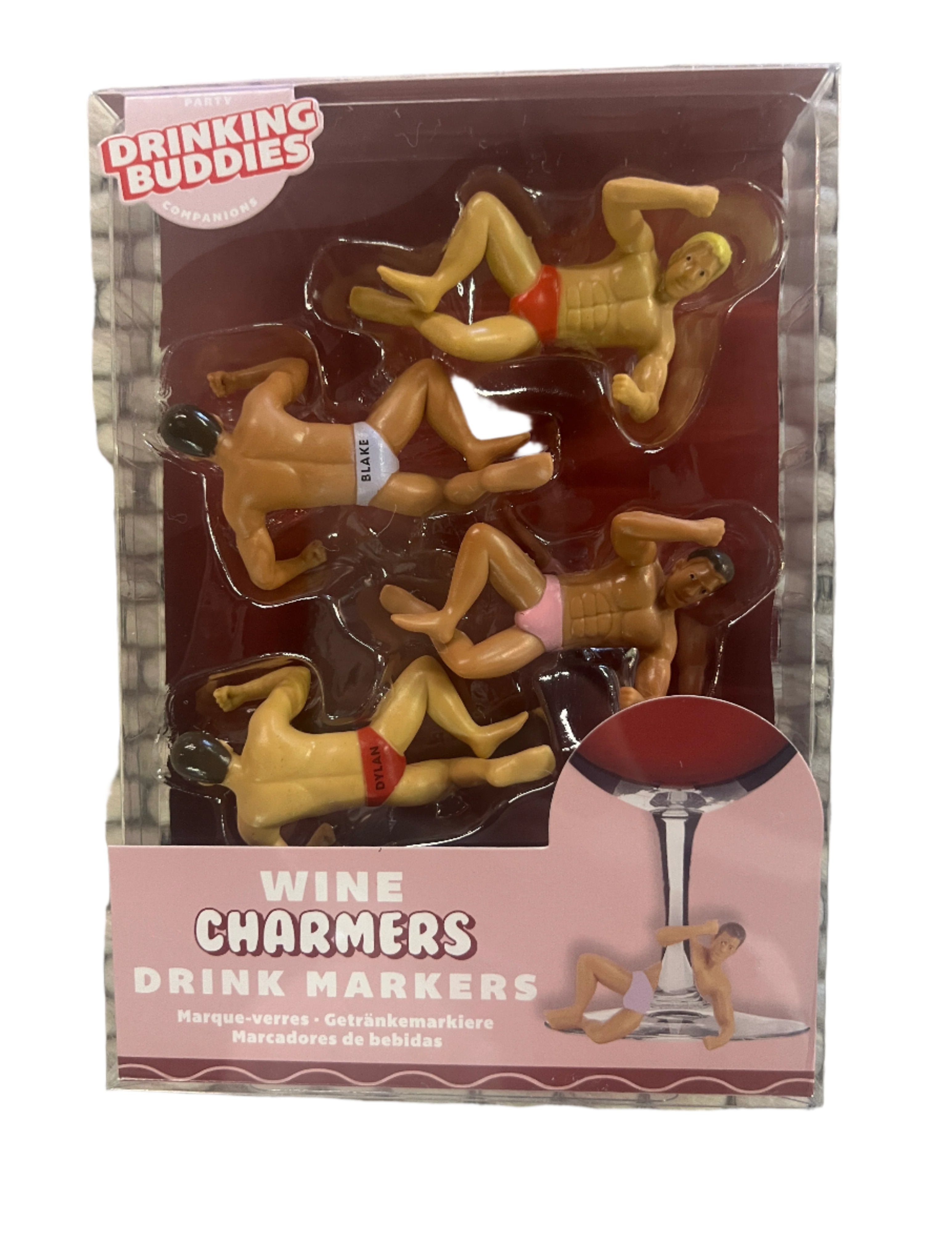 Drinking Buddies - Wine Charmers Drink Markers