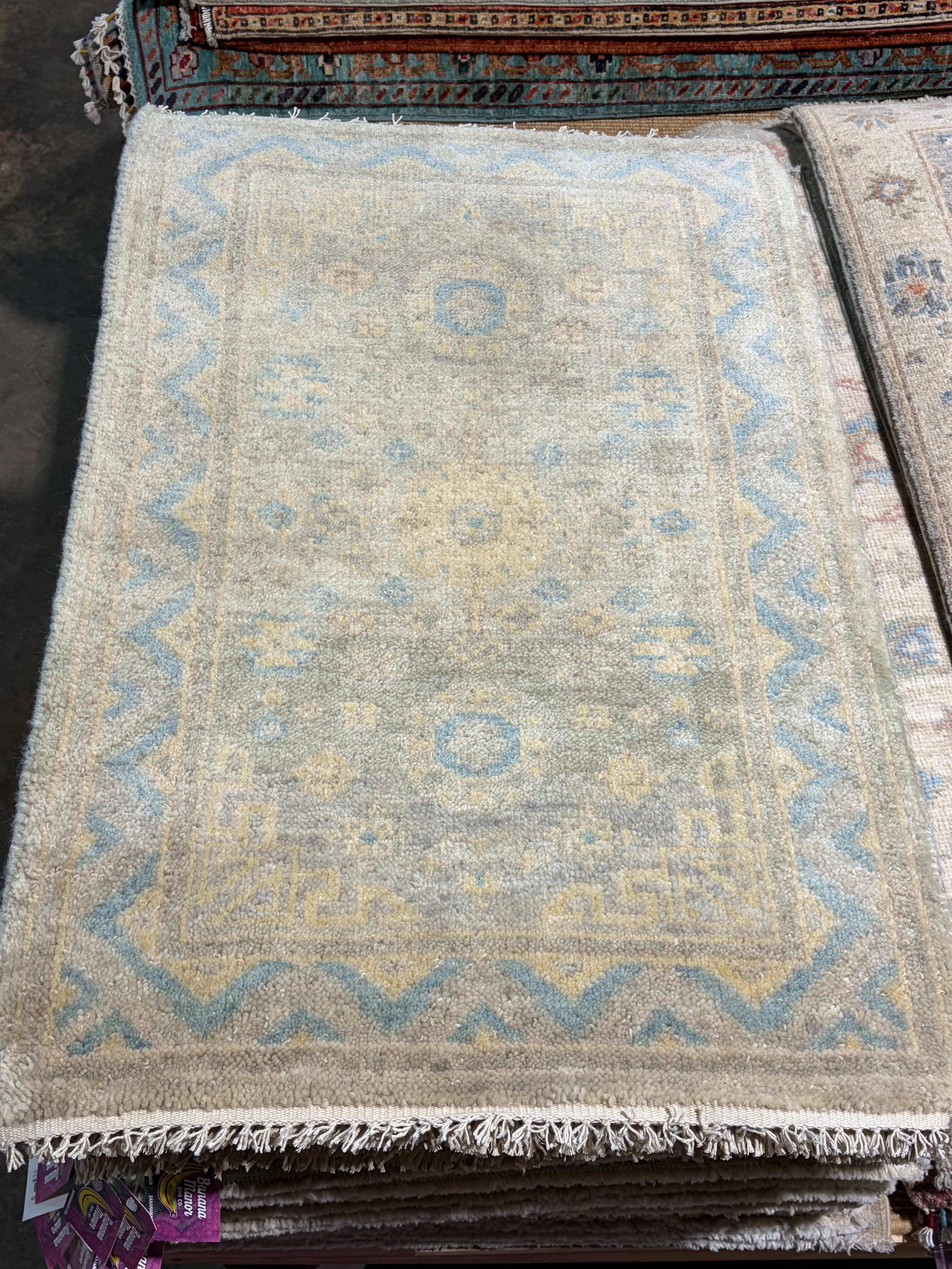 Darla Allen 2x3 Hand-Knotted Oushak Rug