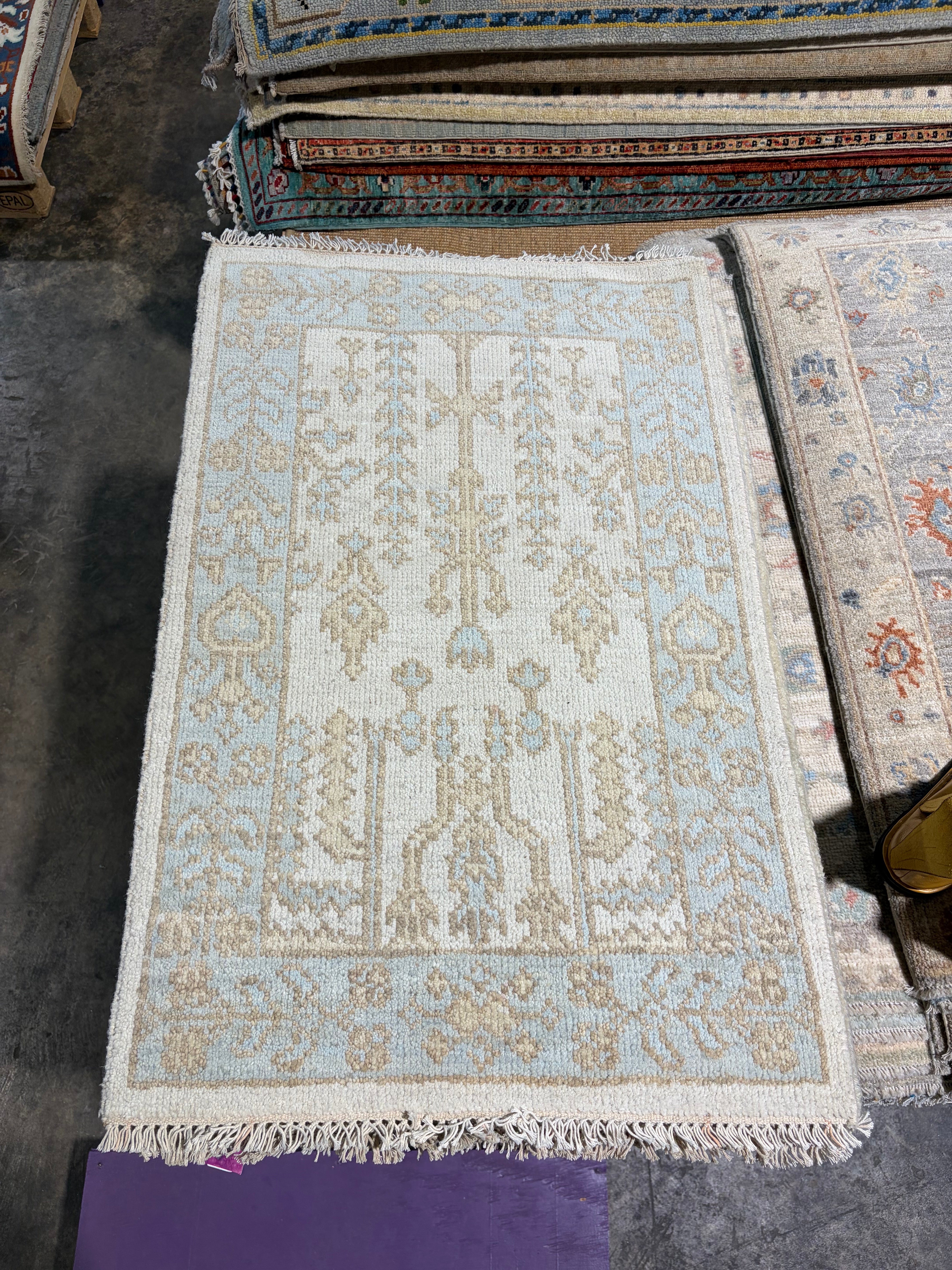Arlene Allen 2x3 Hand-Knotted Oushak Rug