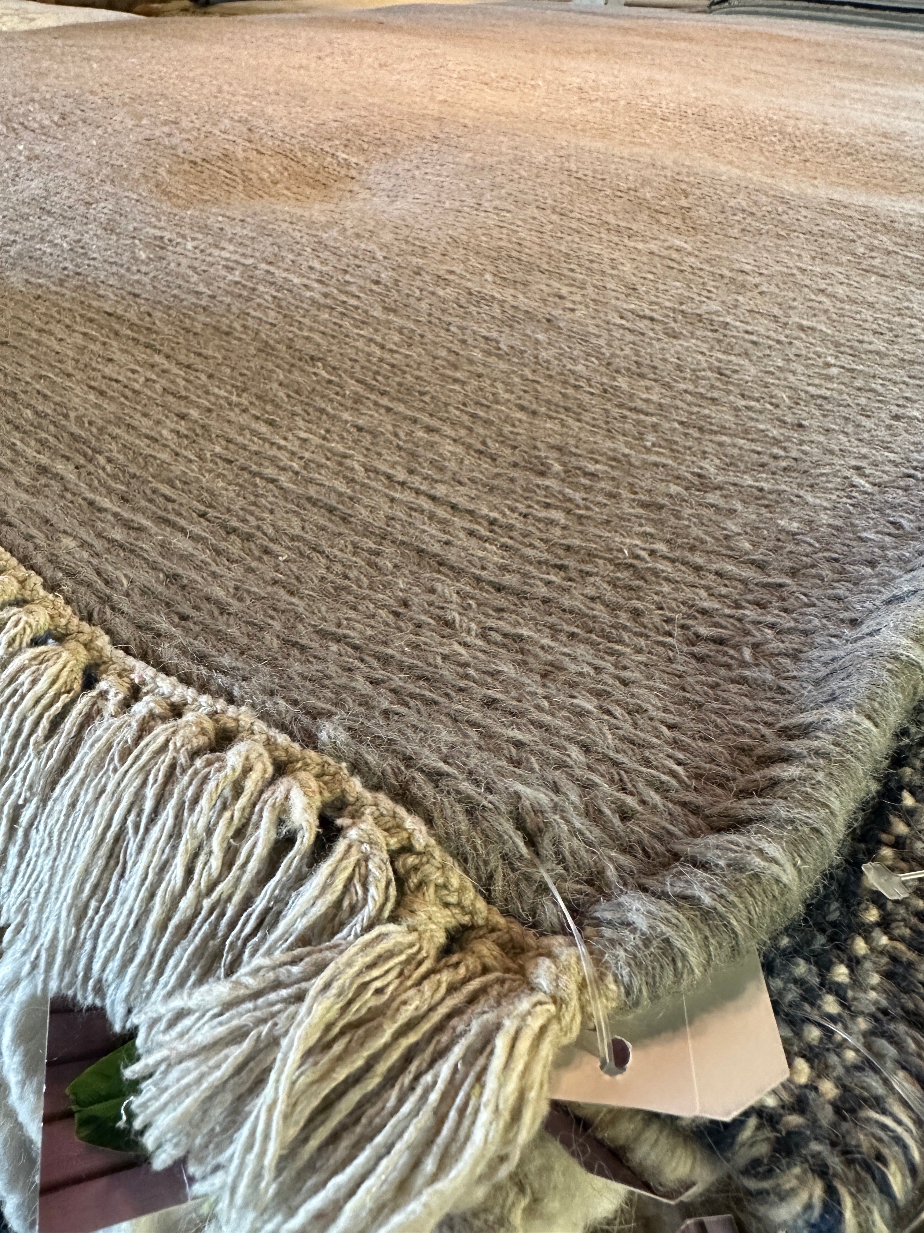 Toto 8x9.9 Handwoven Gray Durrie Rug