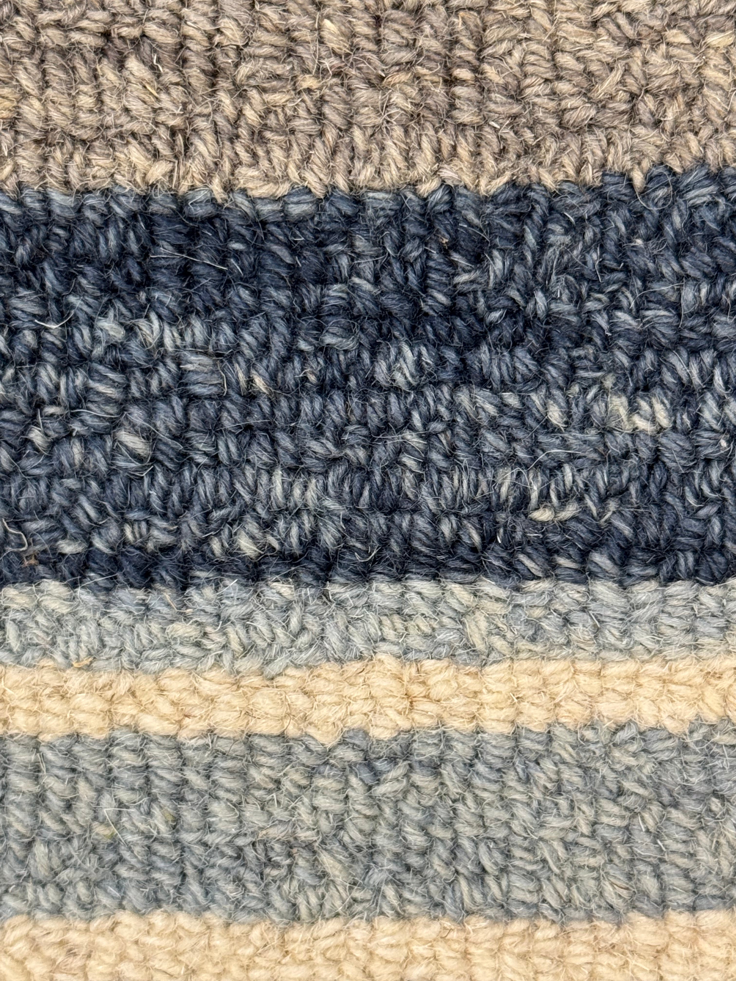 Aitana 5x8 Hand-Tufted Wool Blue Stripe