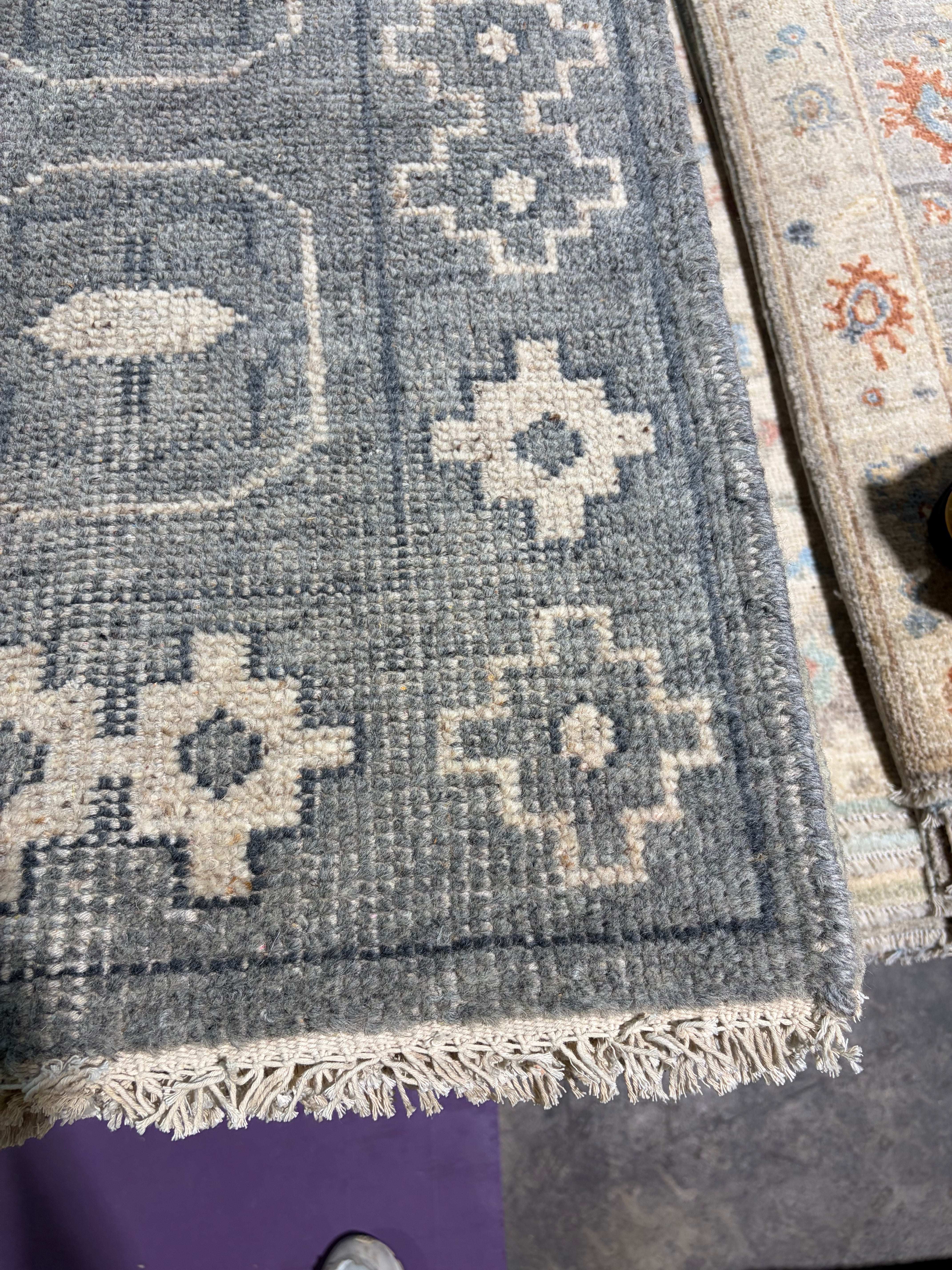 Carla Allen 2x3 Hand-Knotted Oushak Rug
