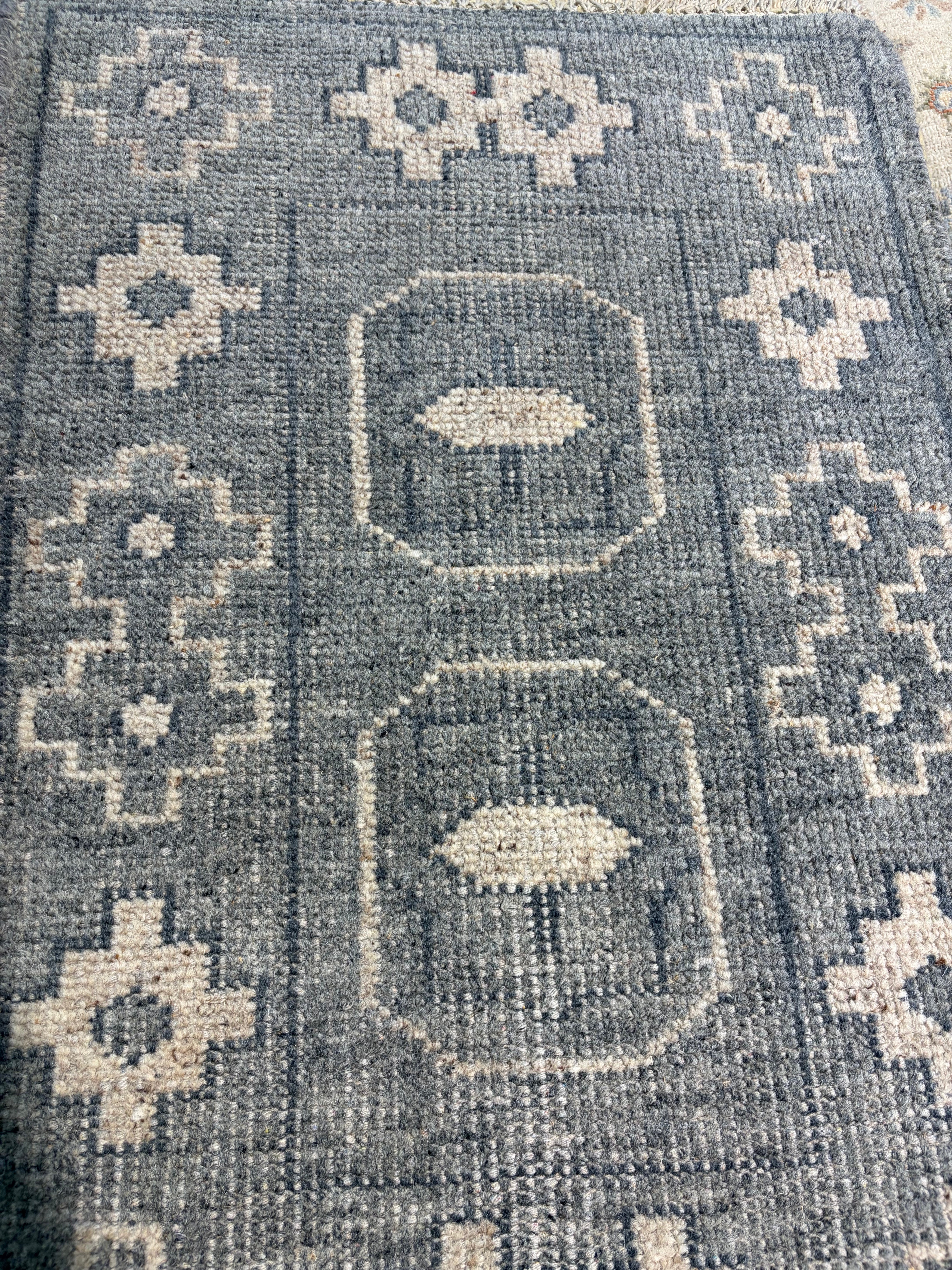 Carla Allen 2x3 Hand-Knotted Oushak Rug