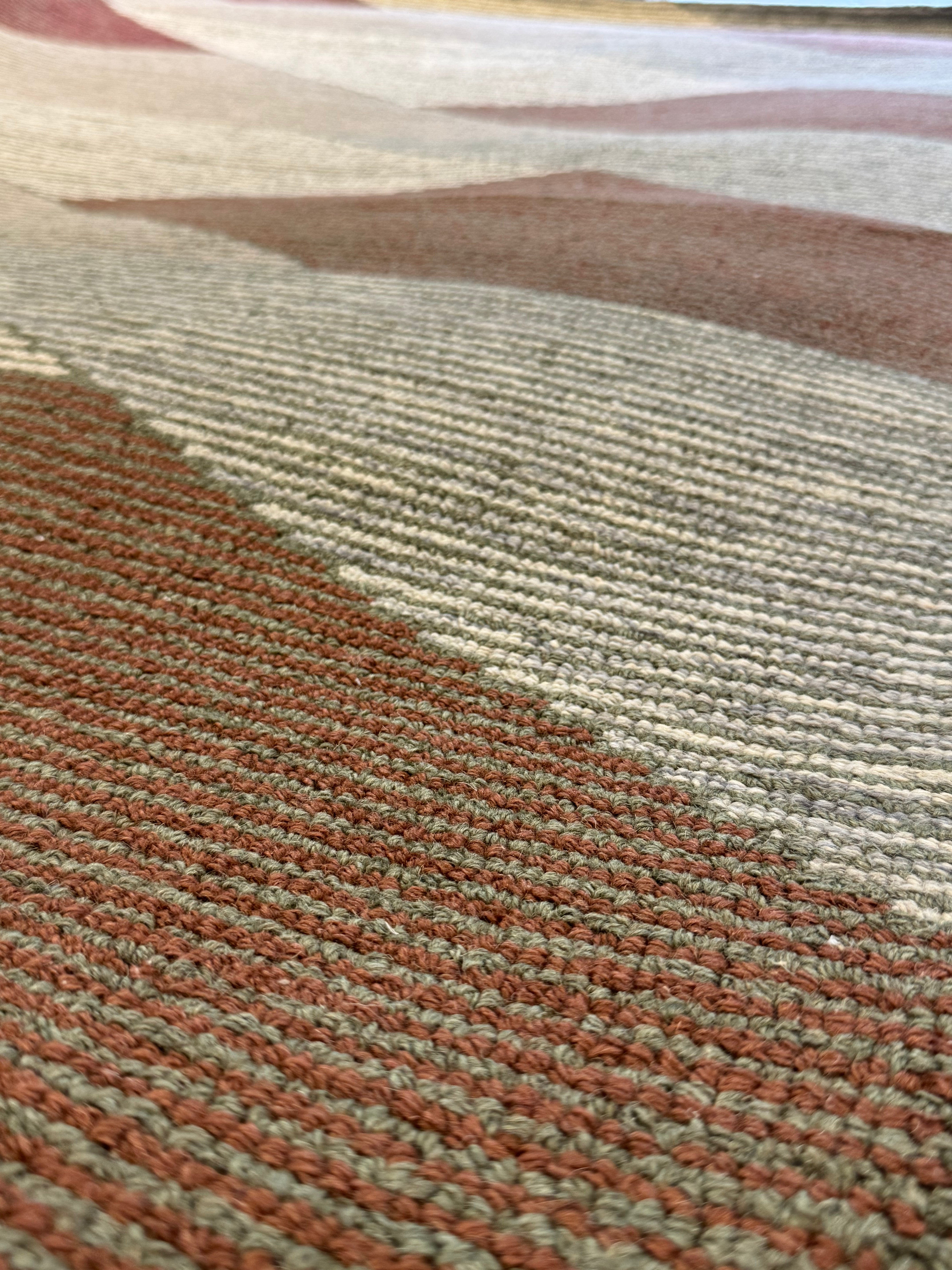 One Eyed Jacks 5.3x7.6 Hand-Tufted Brown Mix Loop Cut