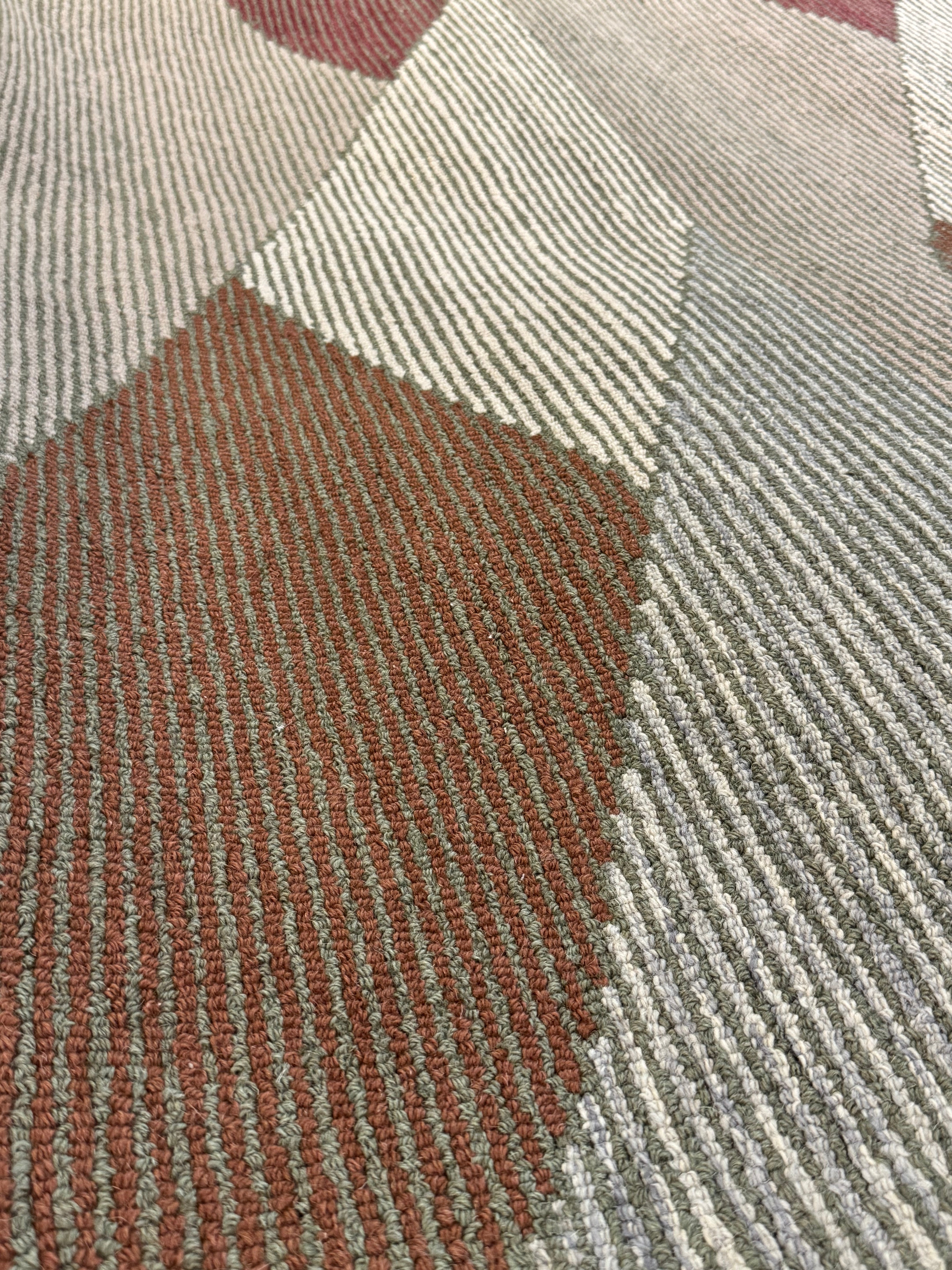 One Eyed Jacks 5.3x7.6 Hand-Tufted Brown Mix Loop Cut