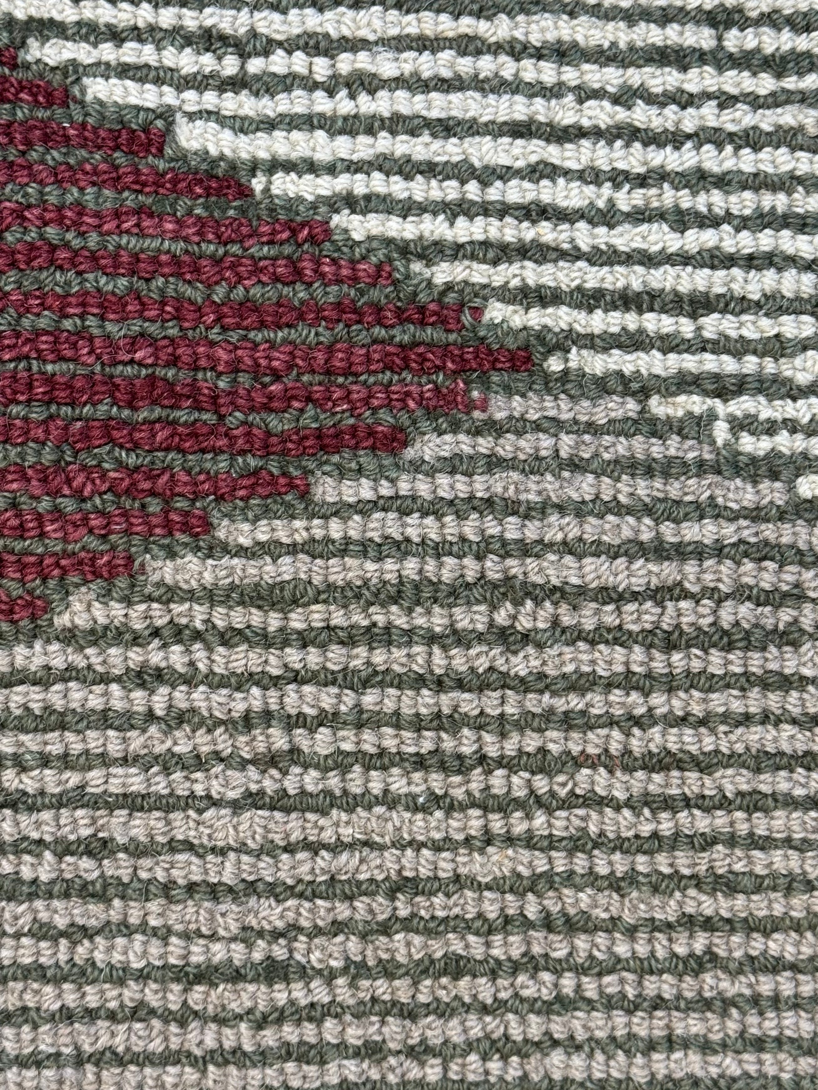One Eyed Jacks 5.3x7.6 Hand-Tufted Brown Mix Loop Cut
