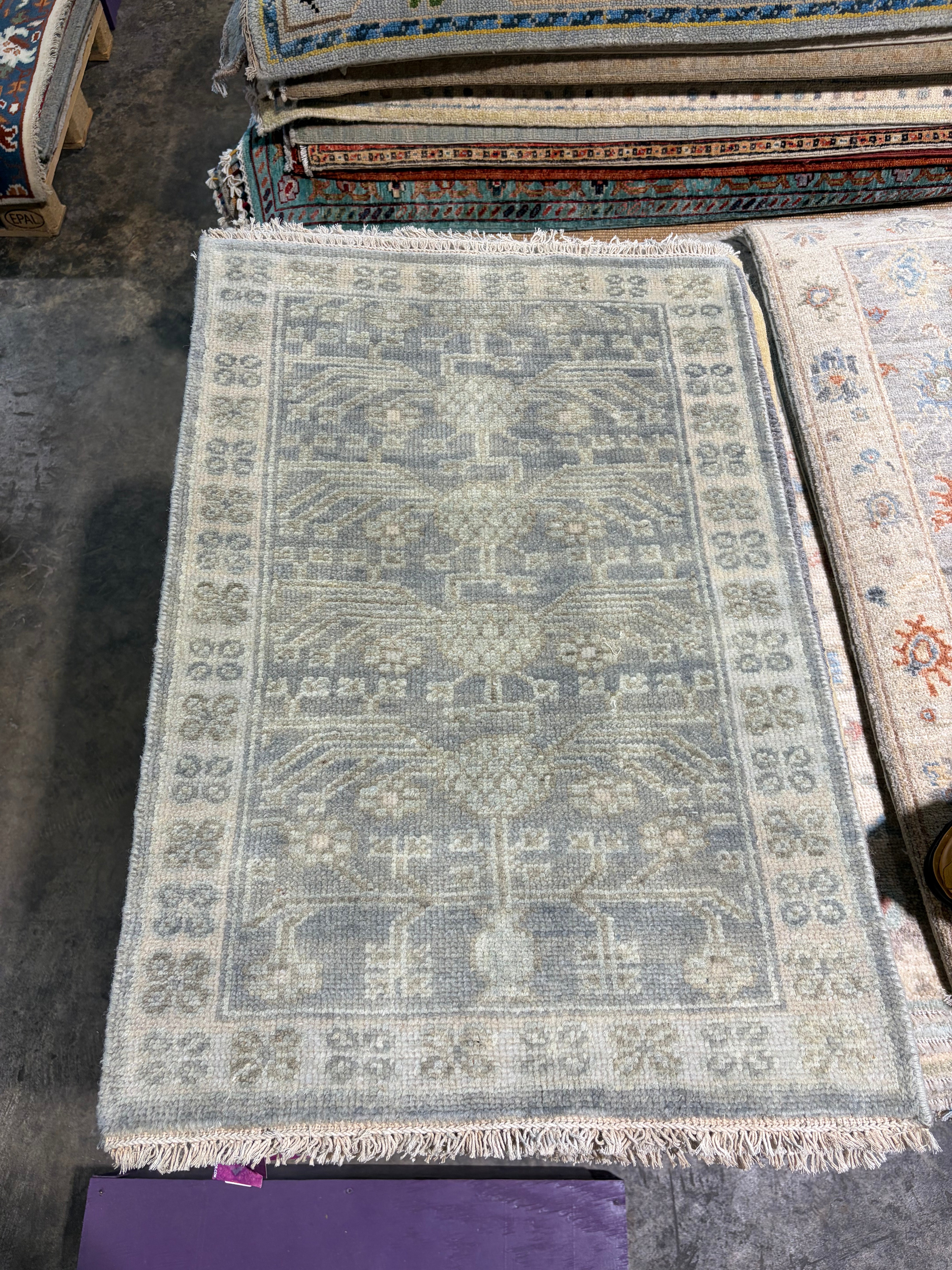 BeLinda Allen 2x3 Hand-Knotted Oushak Rug