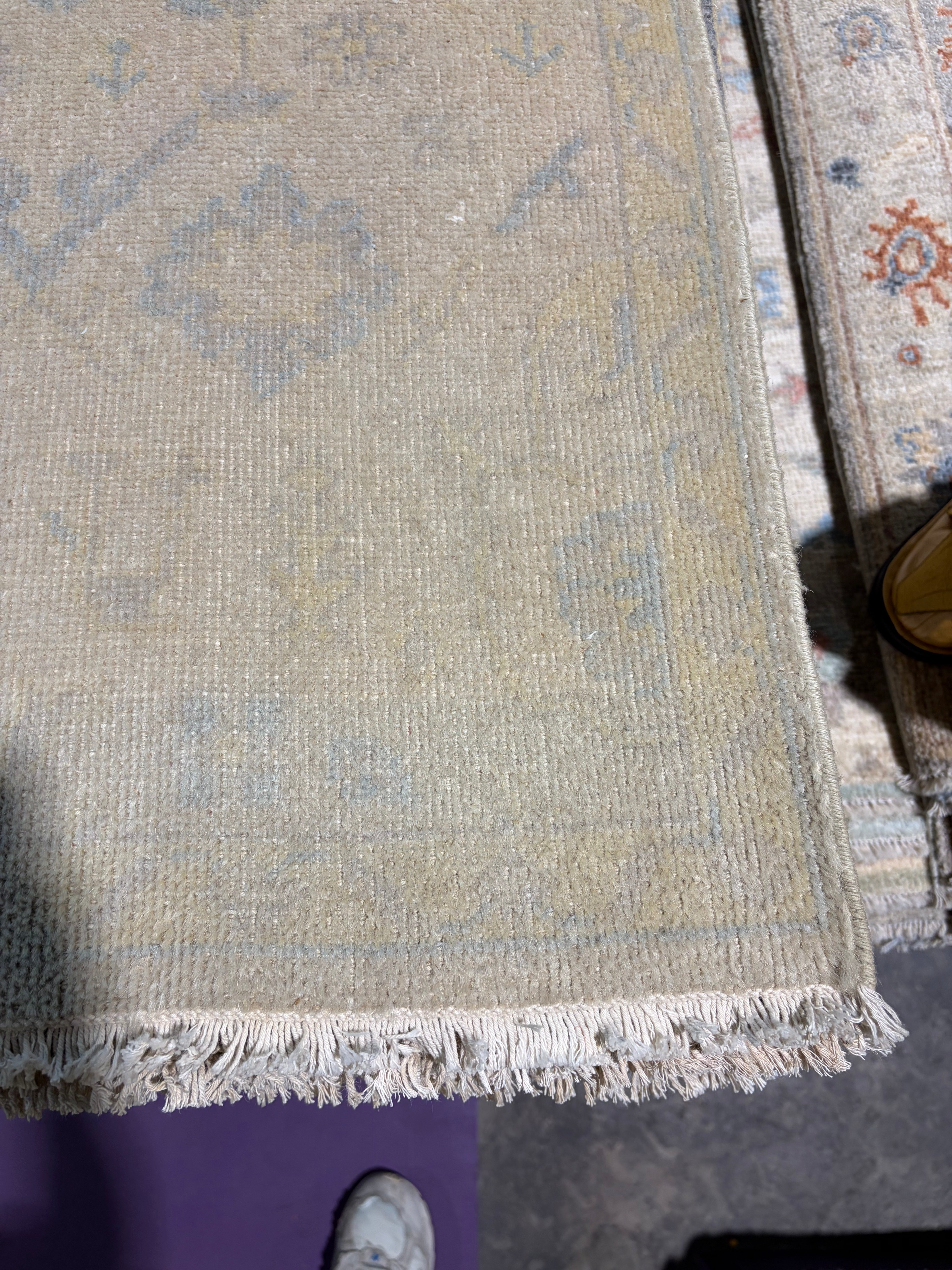 Bernadette Allen 2x3 Hand-Knotted Oushak Rug