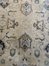 Clara Cleymans 9x12 Light Gold and Beige Hand-Knotted Oushak Rug