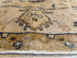 Clara Cleymans 9x12 Light Gold and Beige Hand-Knotted Oushak Rug