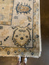 Clara Cleymans 9x12 Light Gold and Beige Hand-Knotted Oushak Rug