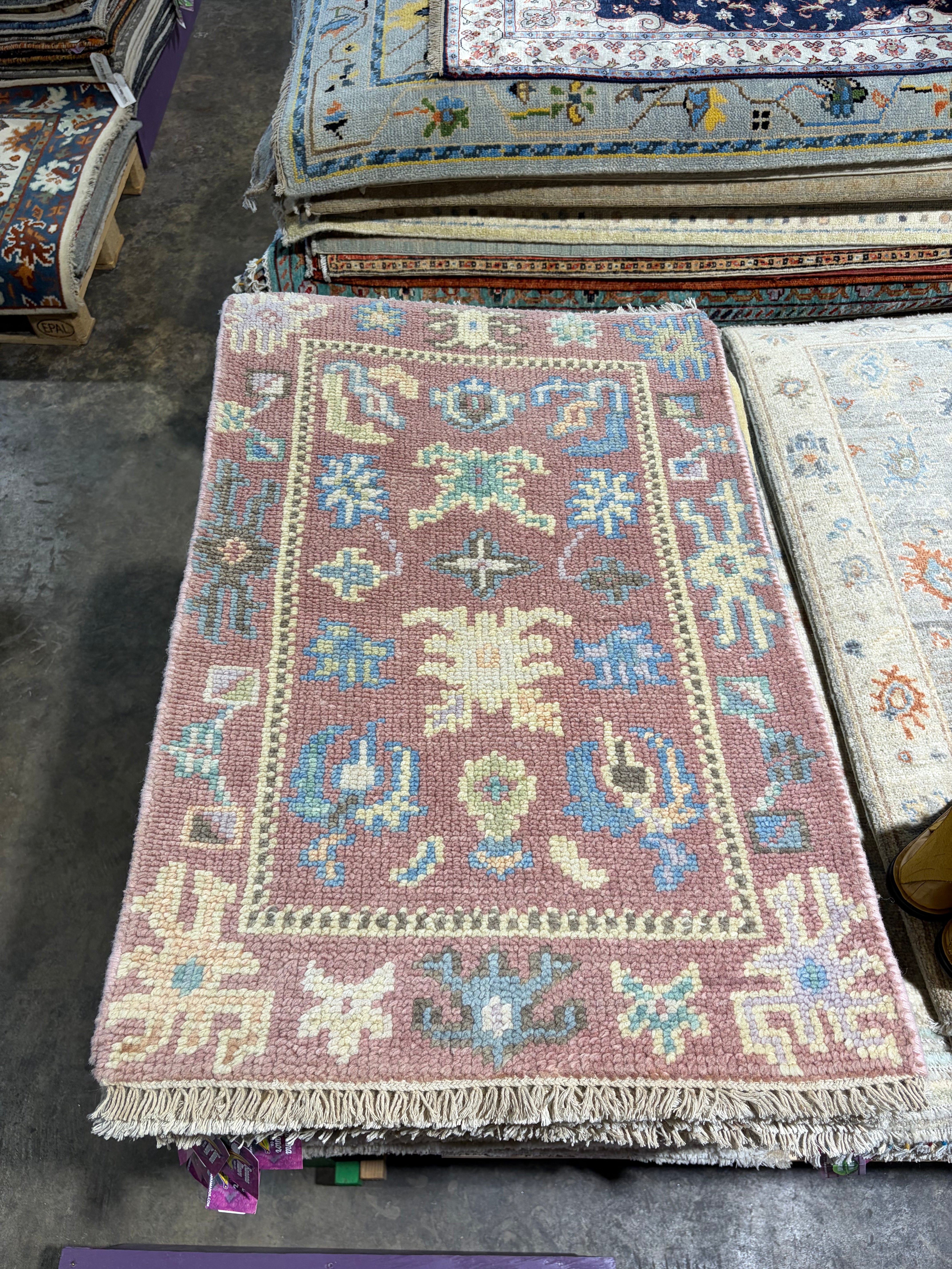 Donna Allen 2x3 Hand-Knotted Oushak Rug