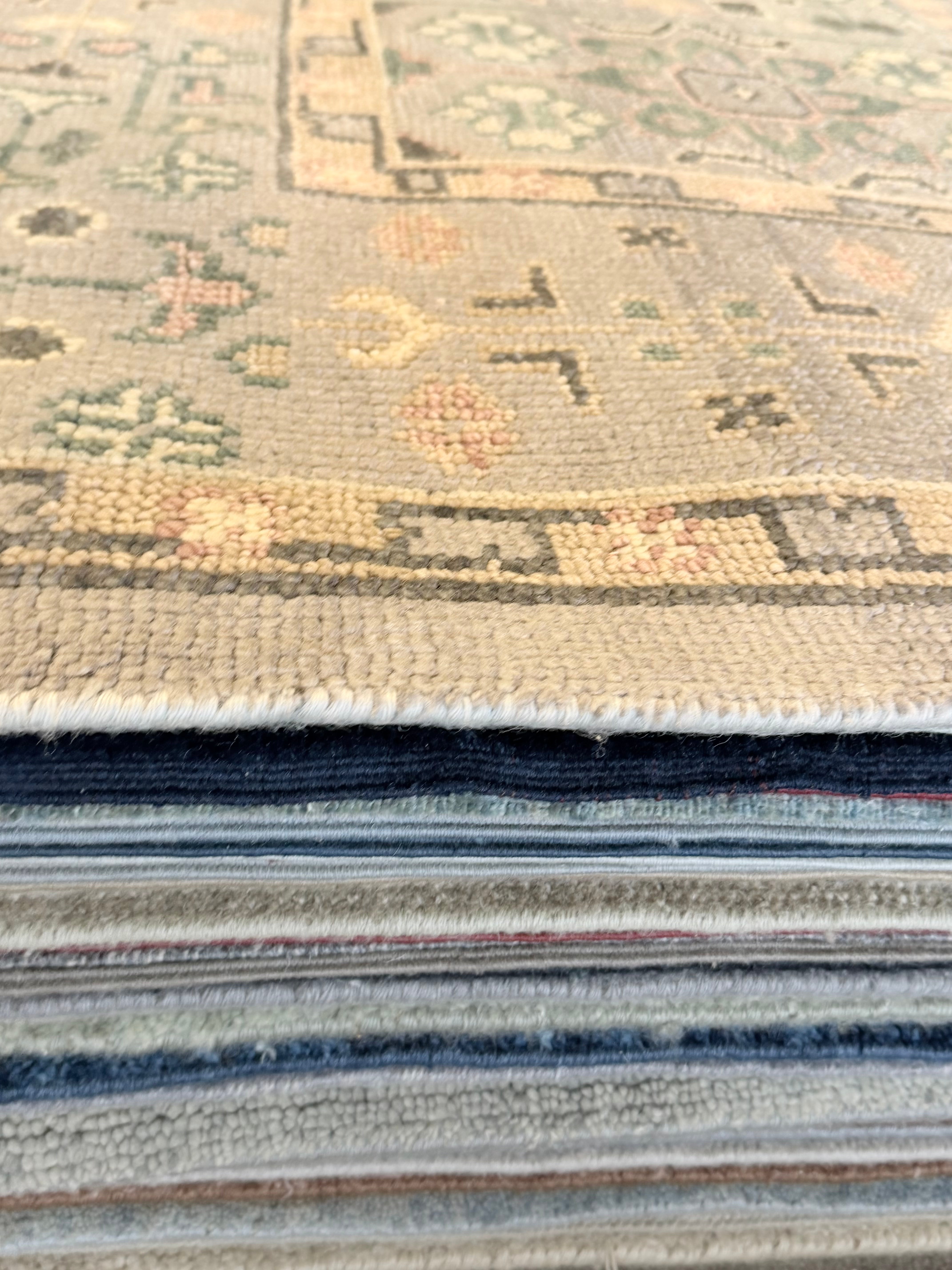 Brigid Berlin 9x12.3 Grey Hand-Knotted Oushak Rug