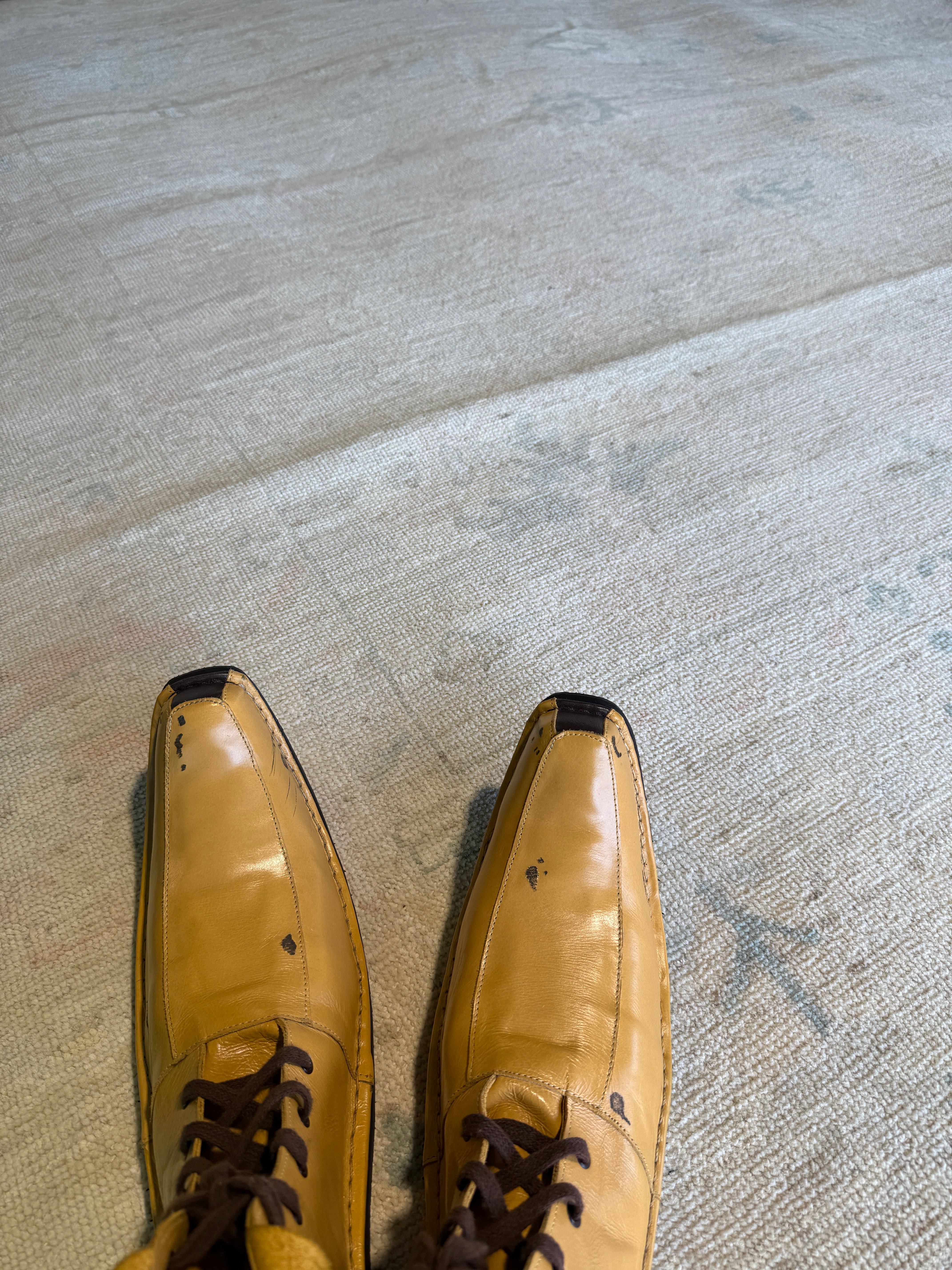 Bekah Brunstetter 8.2x9.8 Cream Whitewashed Afghani Oushak