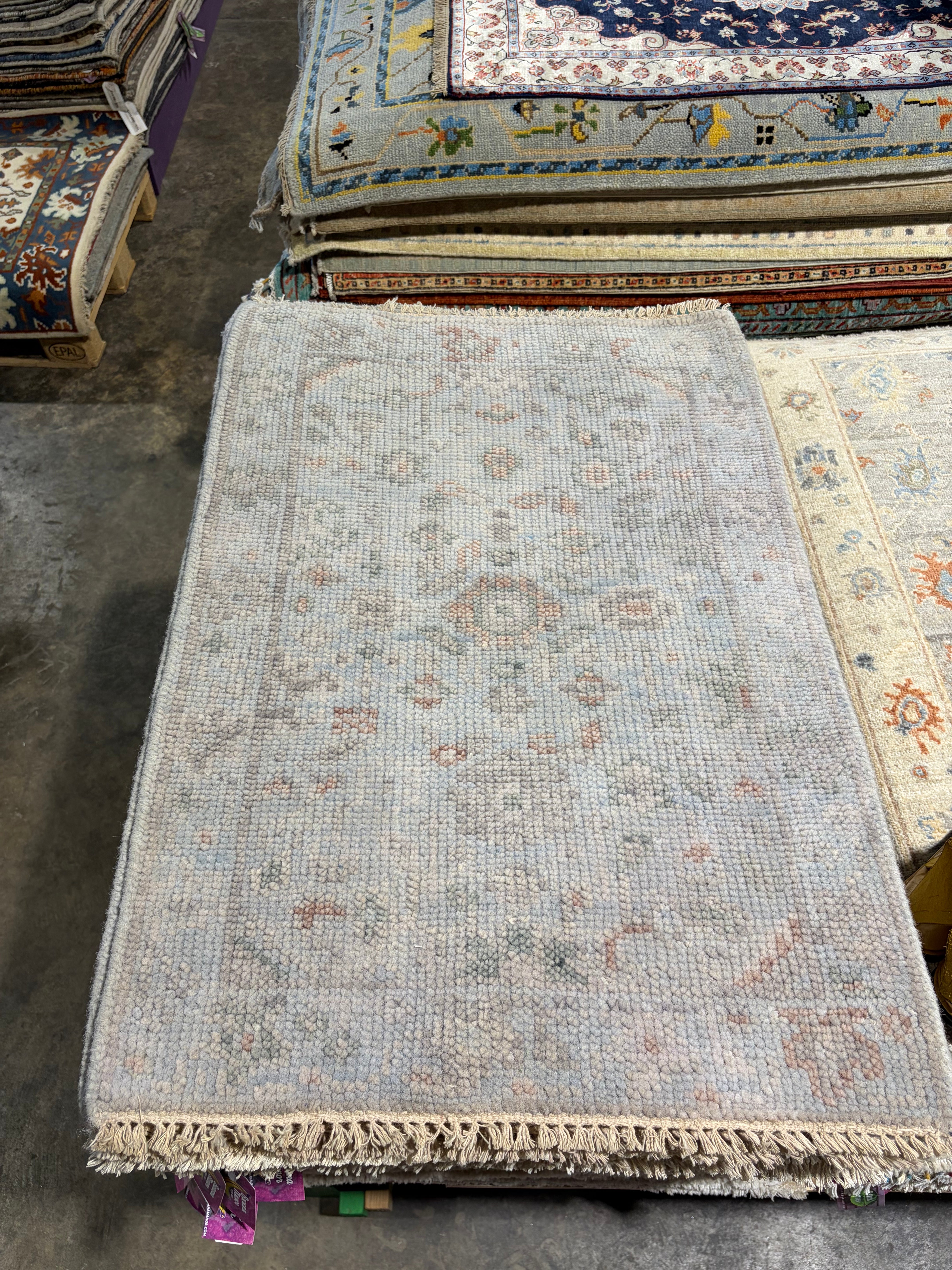 Carrie Allen 2x3 Hand-Knotted Oushak Rug