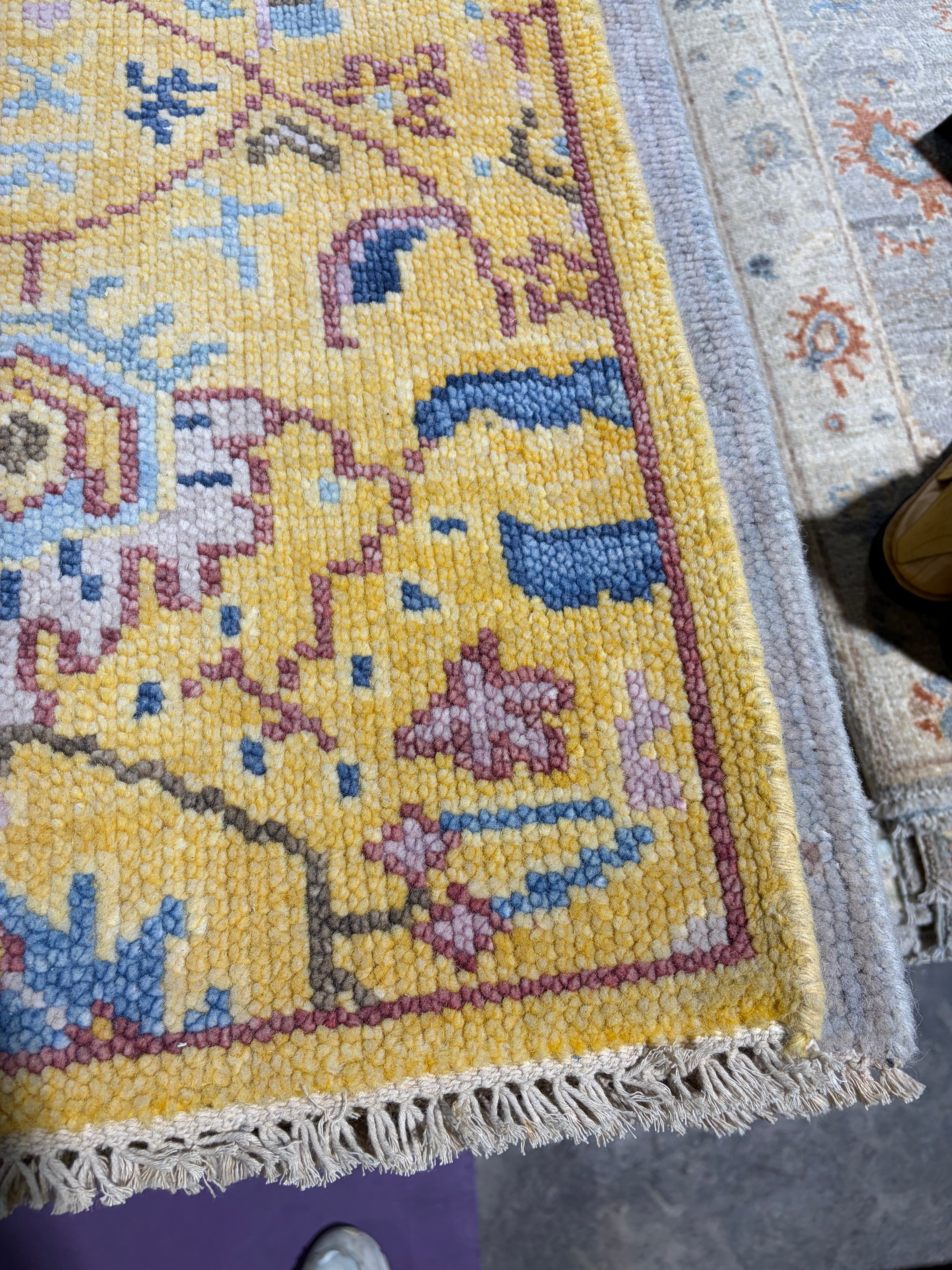 Martina Allen 2x3 Hand-Knotted Oushak Rug