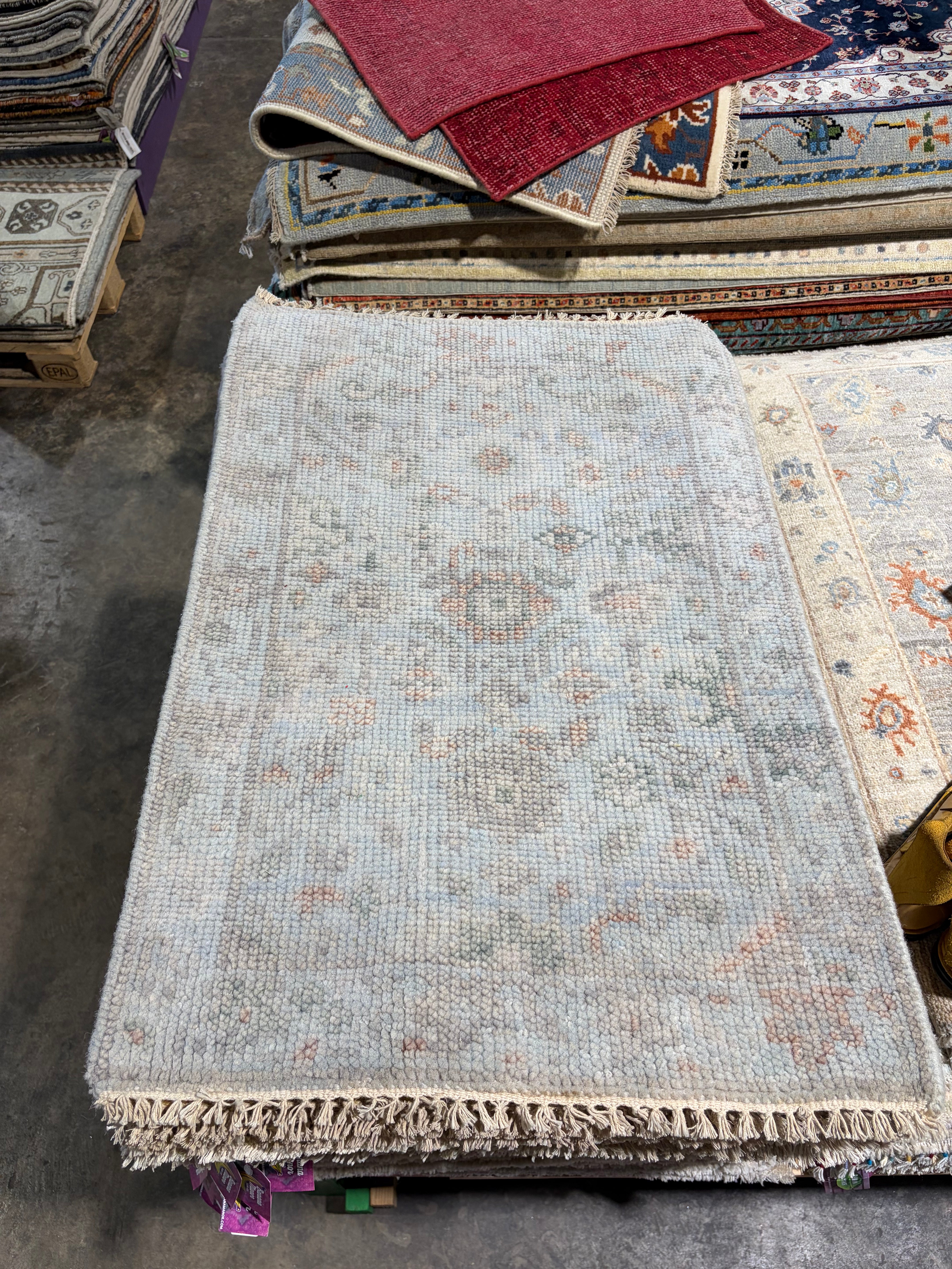 Kayla Allen 2x3 Hand-Knotted Oushak Rug