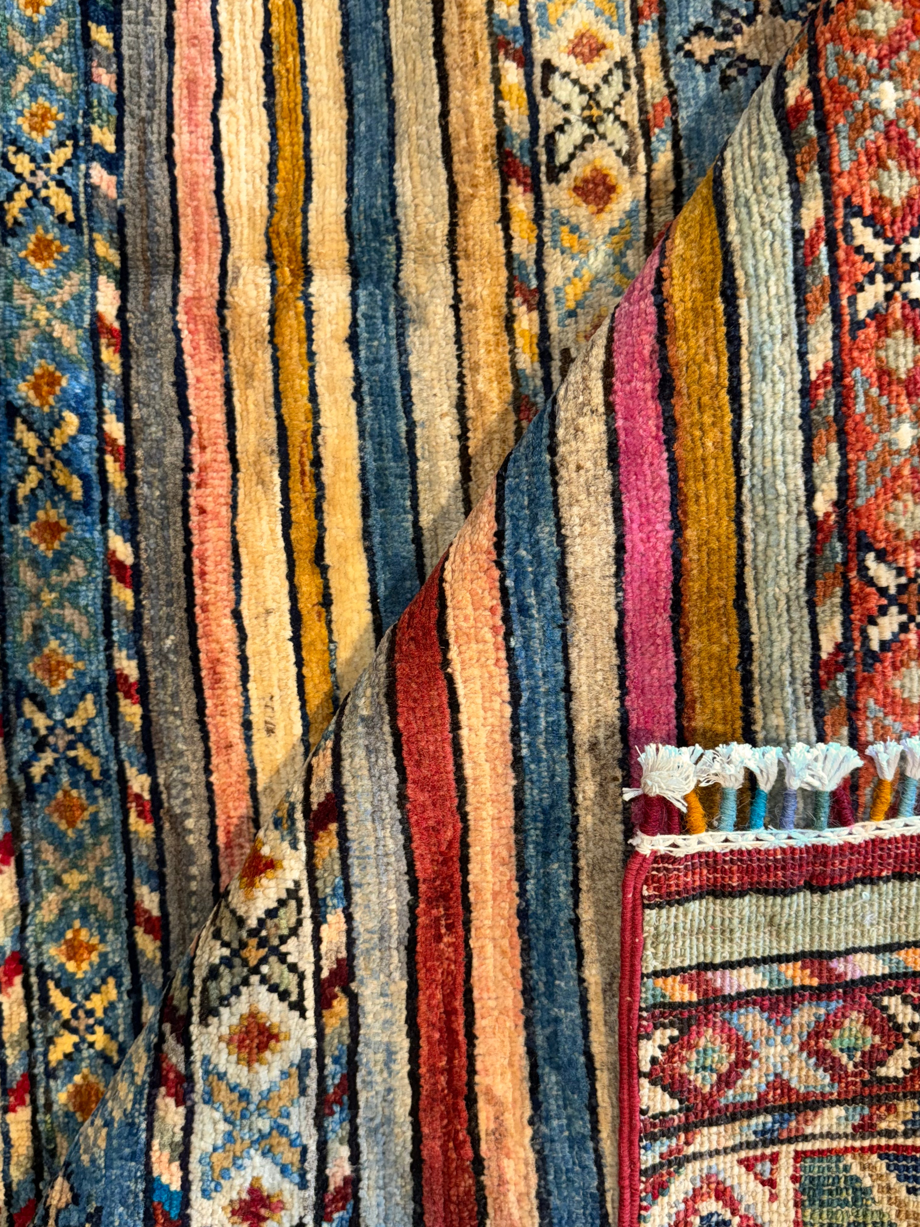 Hannah Smith 6.8x9.11 Colorful Afghani Chobi
