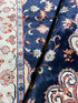 Sarah Gable 2.6x4 Blue Hand-Knotted Oushak Rug