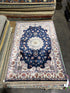 Sarah Gable 2.6x4 Blue Hand-Knotted Oushak Rug