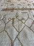 Dom Gabriel 8x8.2 Cream Hand-Knotted Afghani Moroccan Style Rug