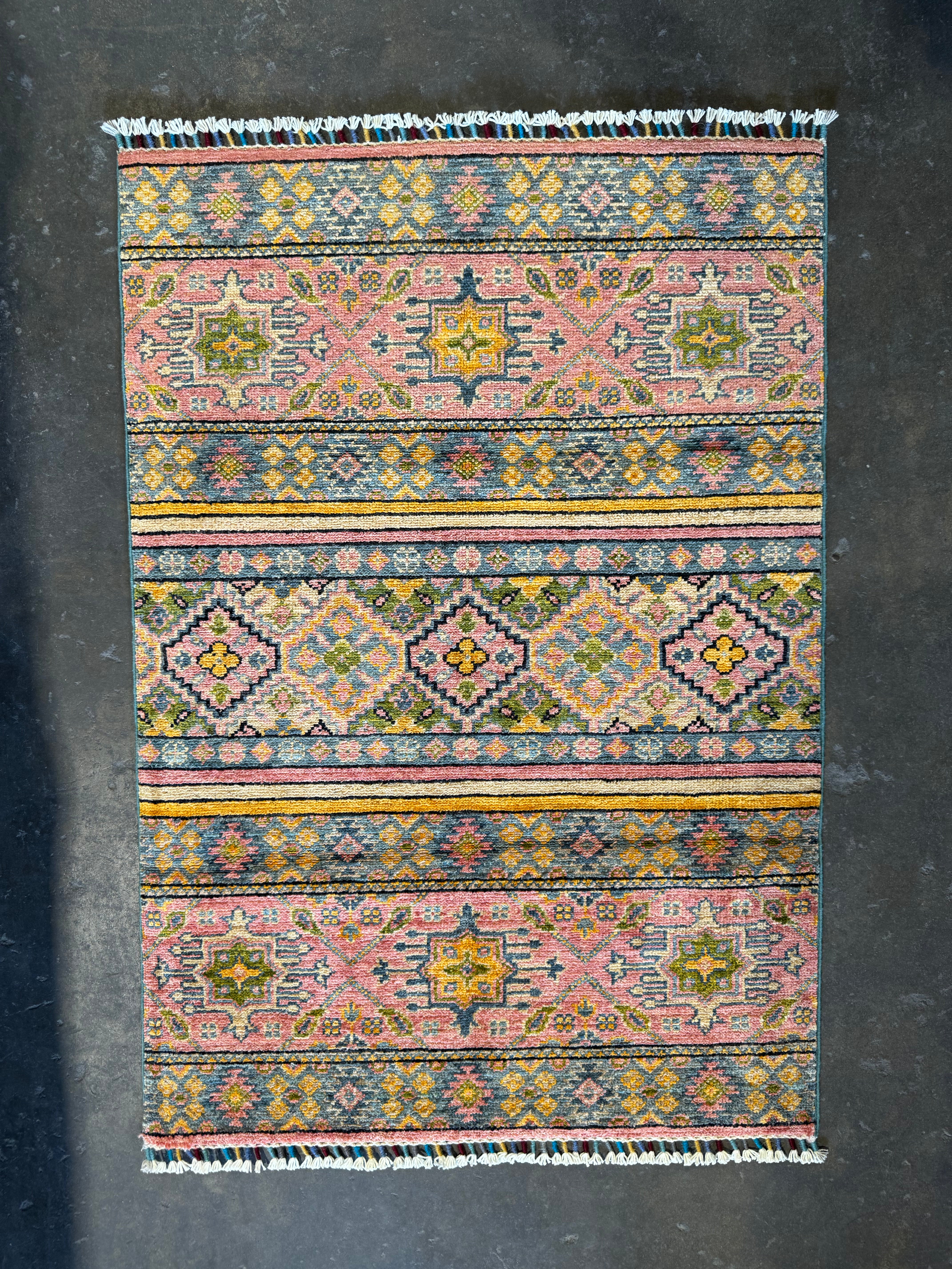 Leah Kateb 2.8x3.11 Pink Afghani Chobi