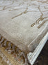 Dom Gabriel 8x8.2 Cream Hand-Knotted Afghani Moroccan Style Rug