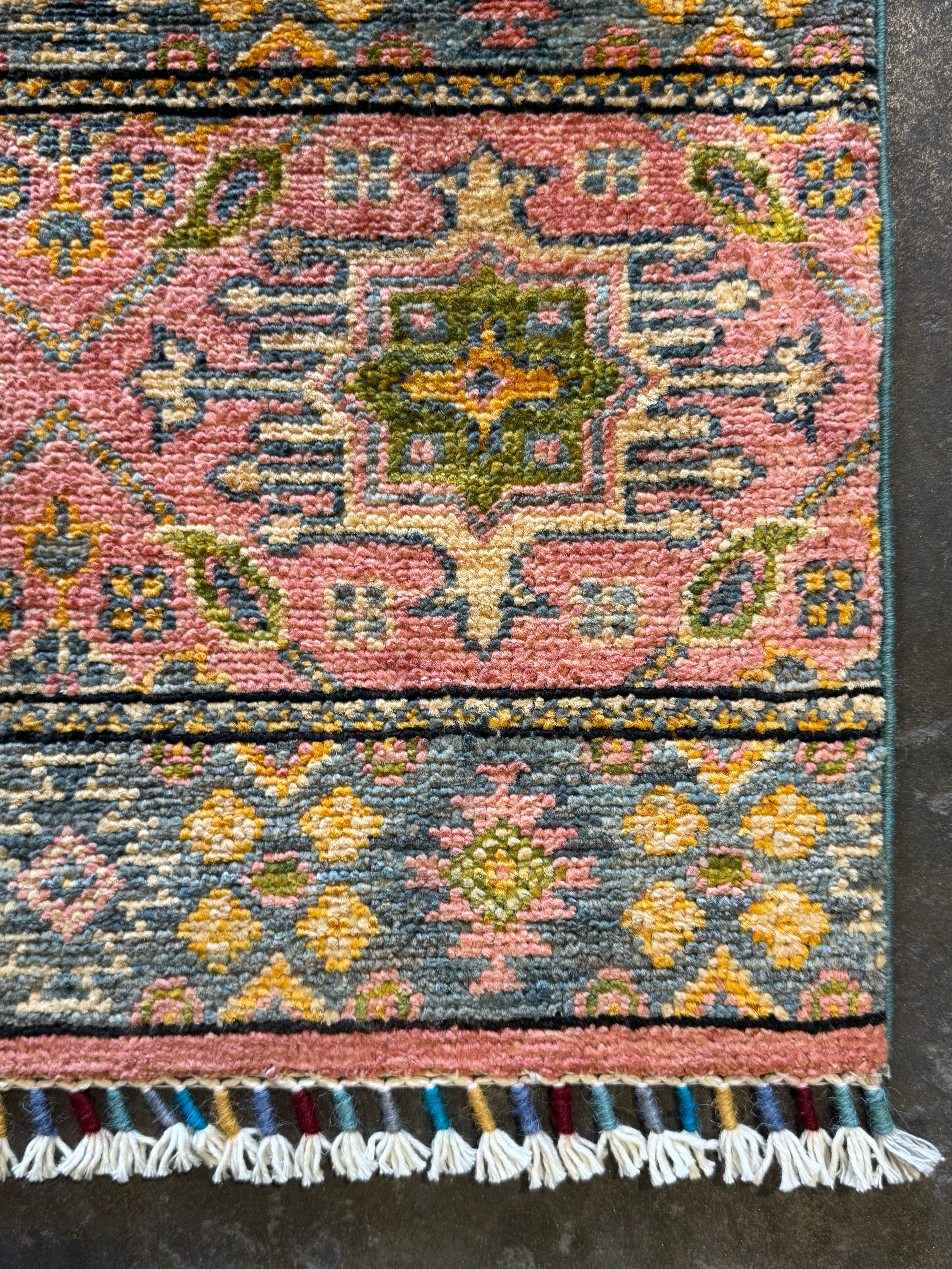 Leah Kateb 2.8x3.11 Pink Afghani Chobi