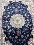 Sarah Gable 2.6x4 Blue Hand-Knotted Oushak Rug