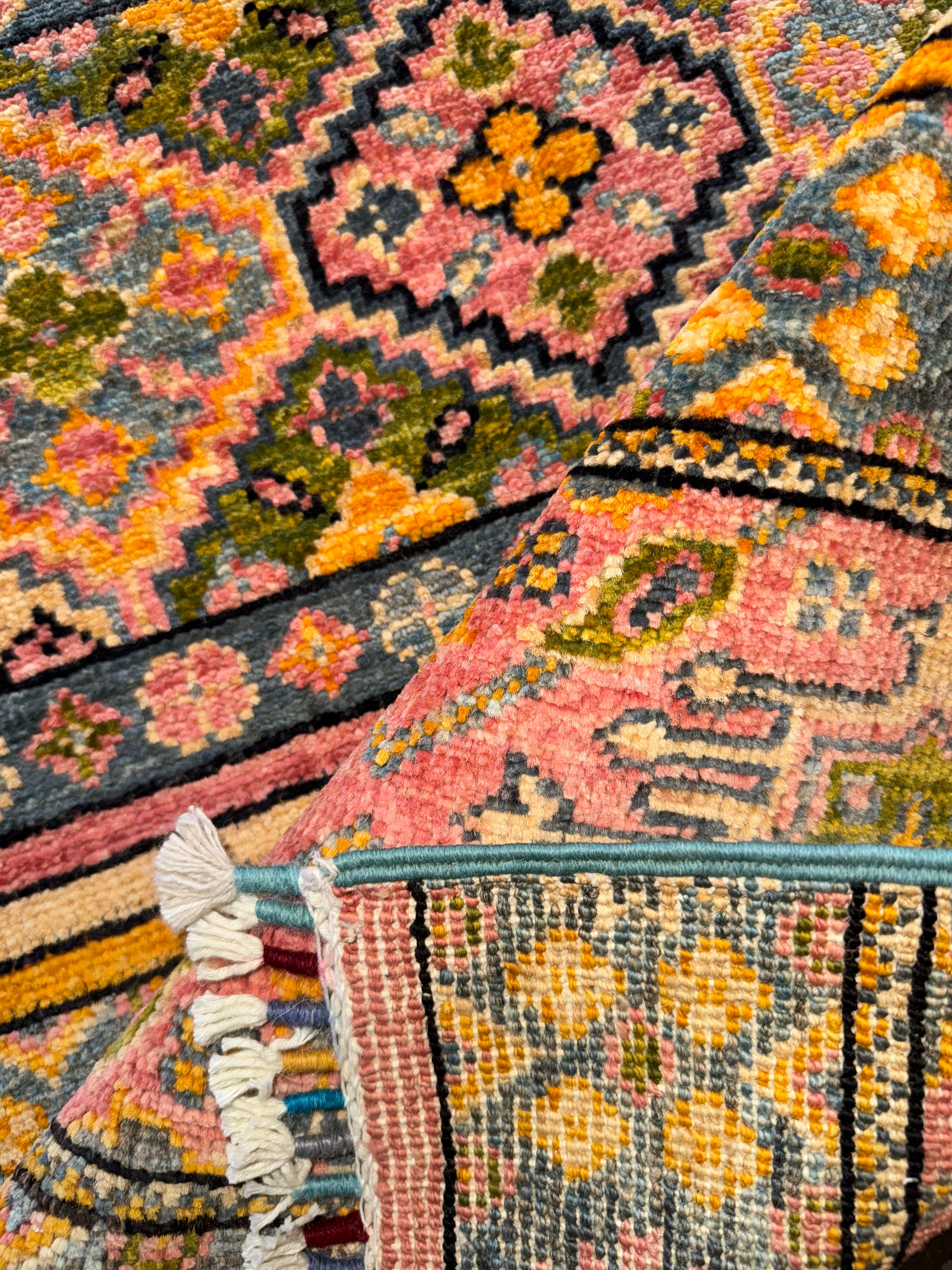 Leah Kateb 2.8x3.11 Pink Afghani Chobi