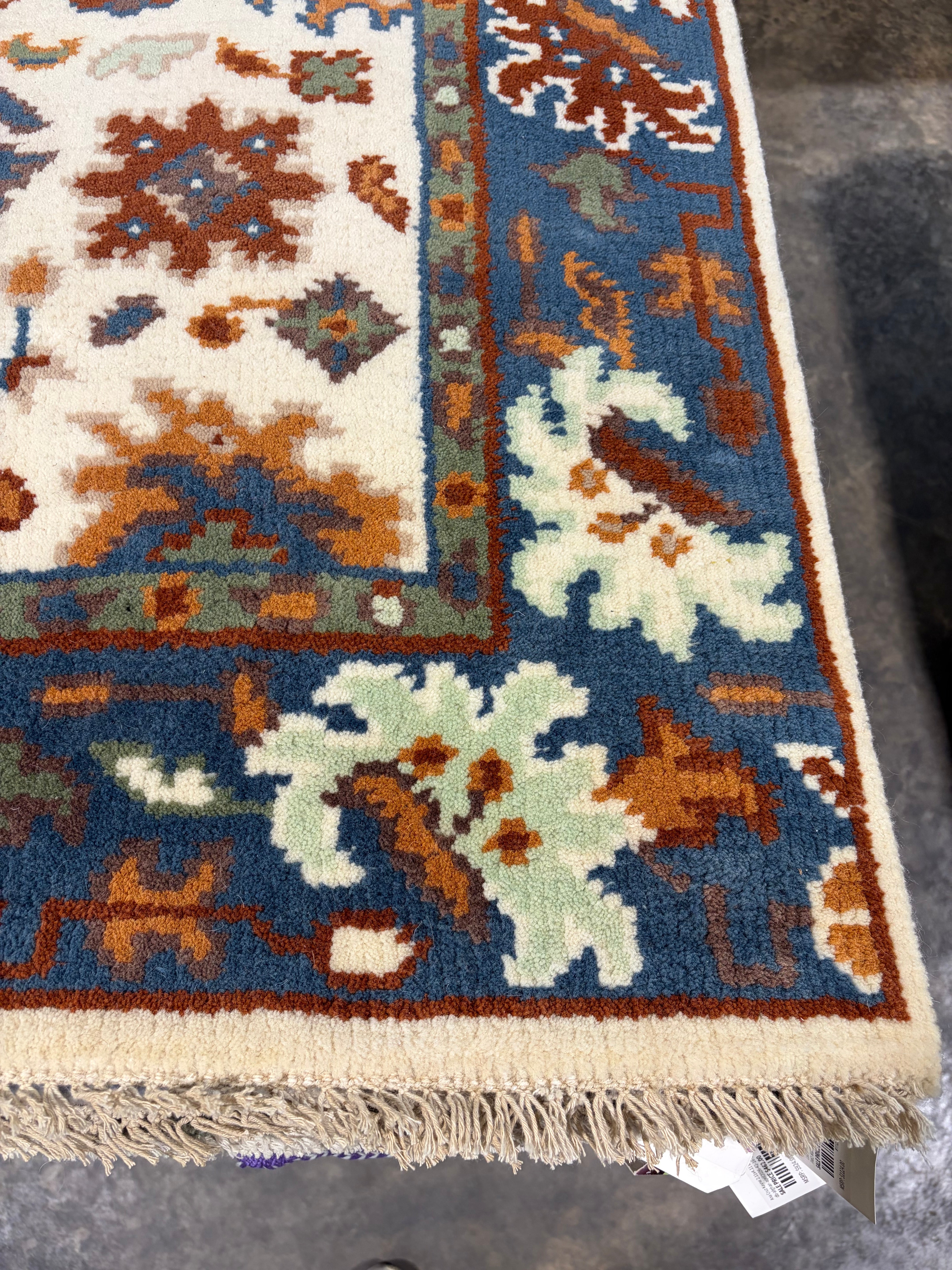 Loretta Joney 3x5 Blue Hand-Knotted Oushak Rug
