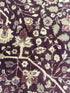 Jessica Batten 8x8 Burgundy Indian Oushak